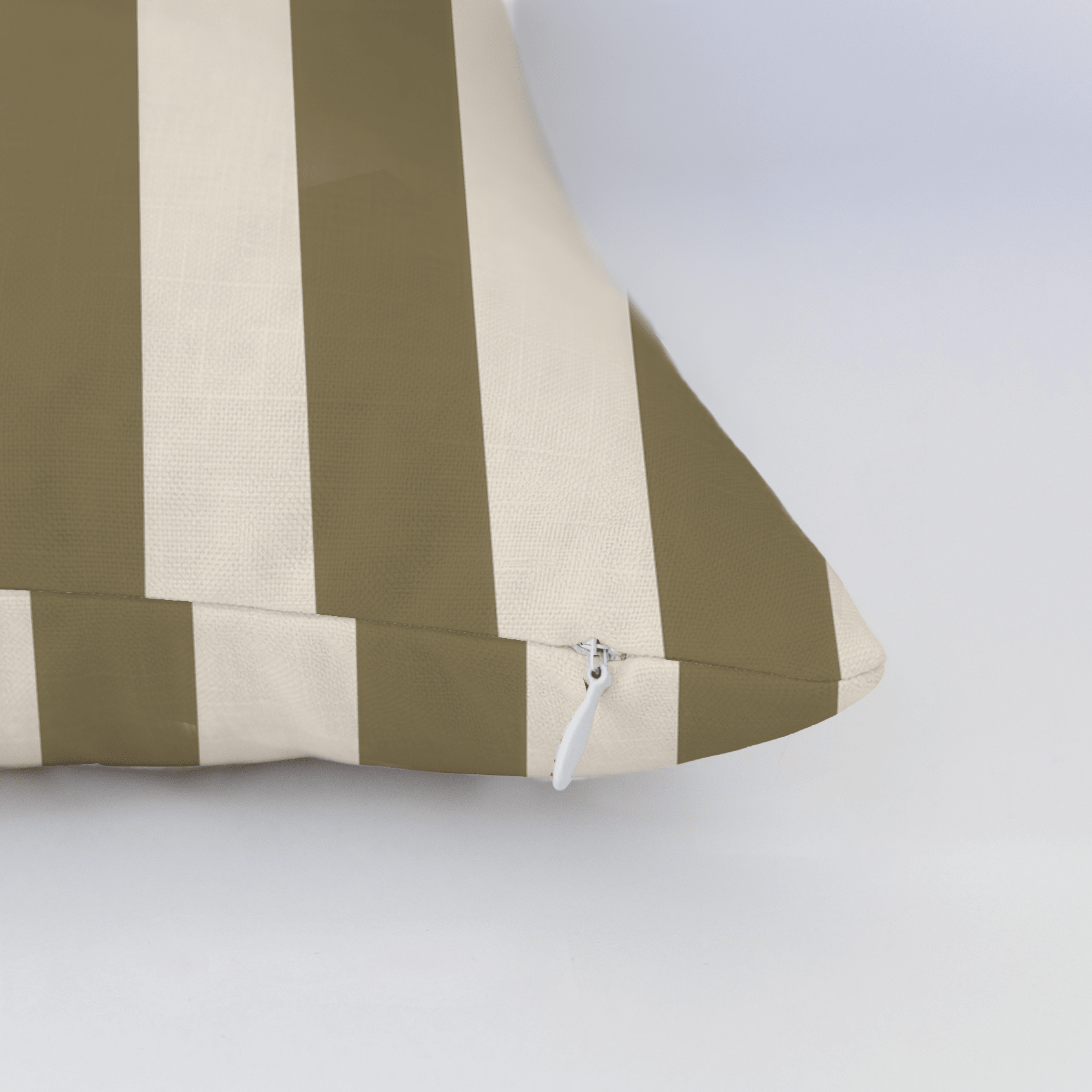 Jude Olive Stripe Throw Pillow - Lemon Park