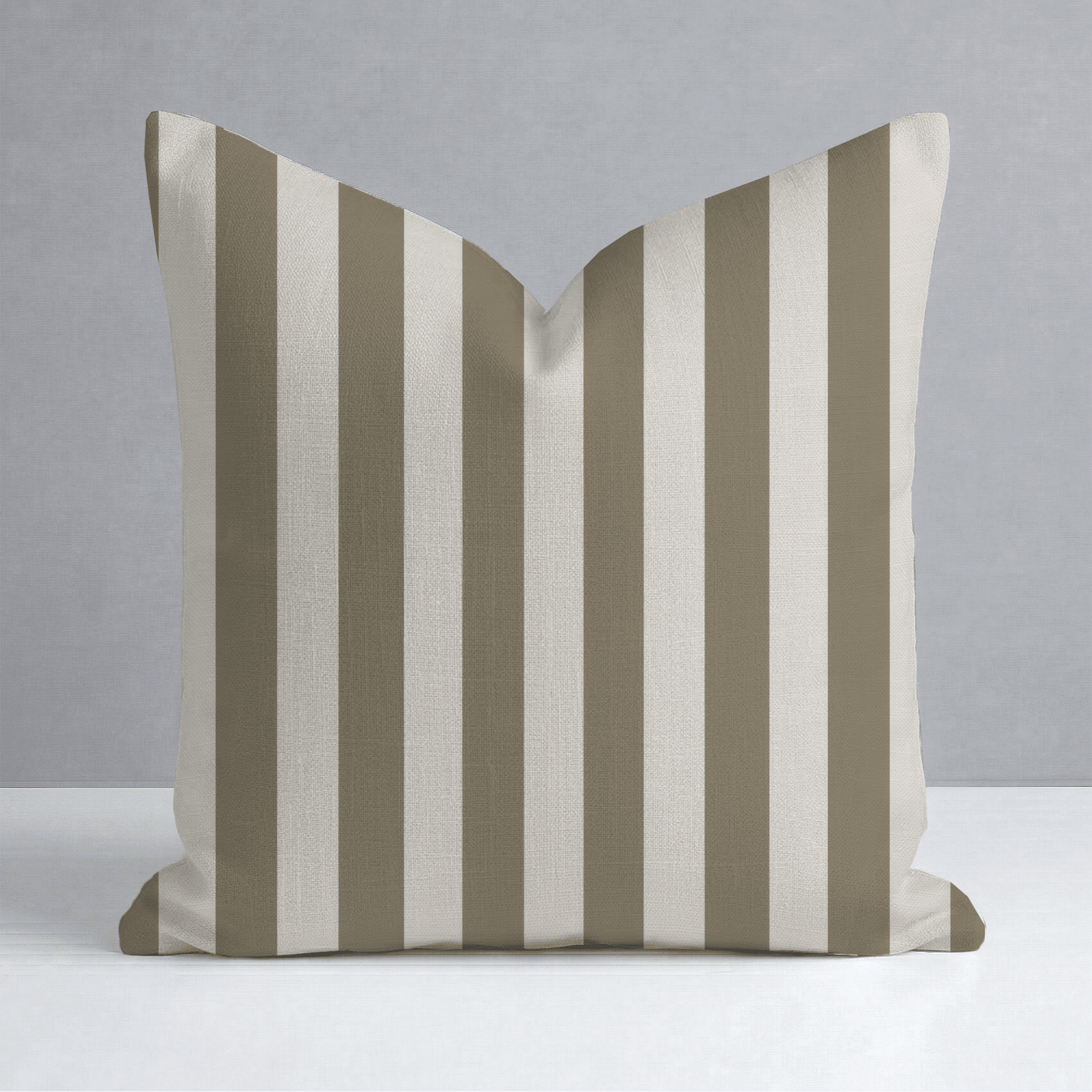 Jude Olive Stripe Throw Pillow - Lemon Park