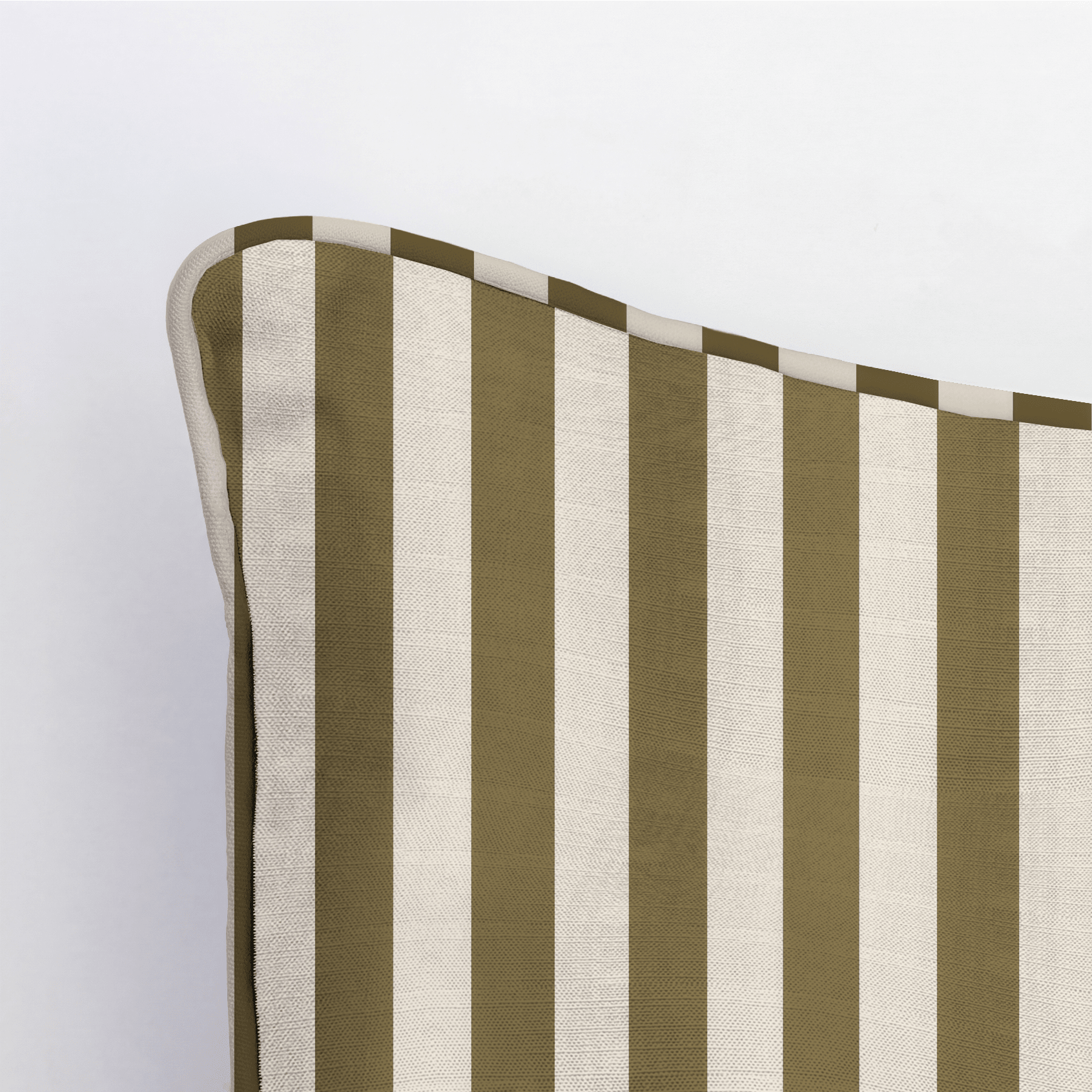 Jude Olive Stripe Throw Pillow - Lemon Park