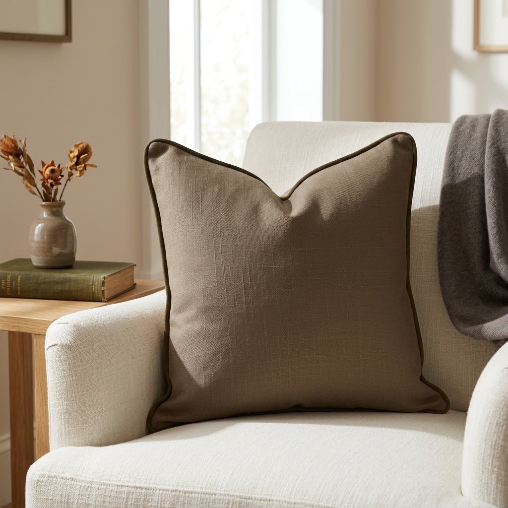 Jude Olive Throw Pillow - Lemon Park