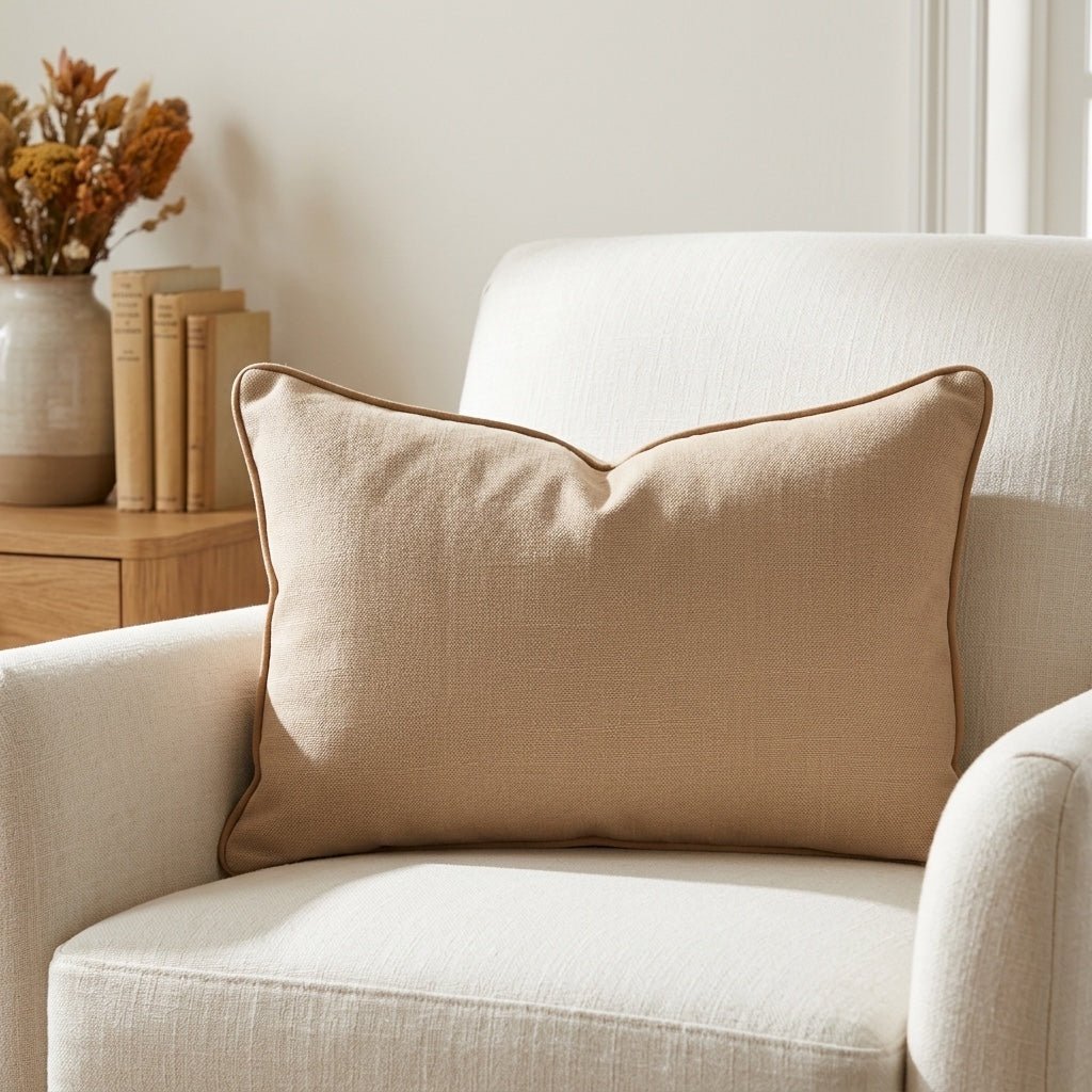 Jude Sand Throw Pillow - Lemon Park