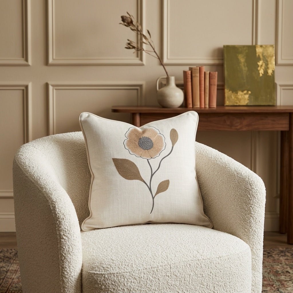 Jude Stem Throw Pillow - Lemon Park
