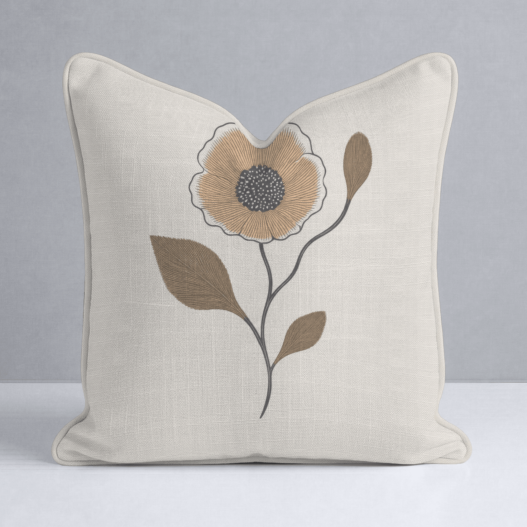 Jude Stem Throw Pillow - Lemon Park