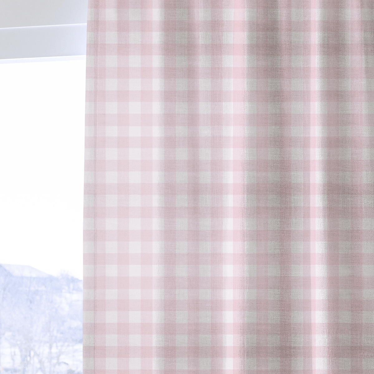 Juliet's Garden Bubble Gingham - Drapery - Lemon Park