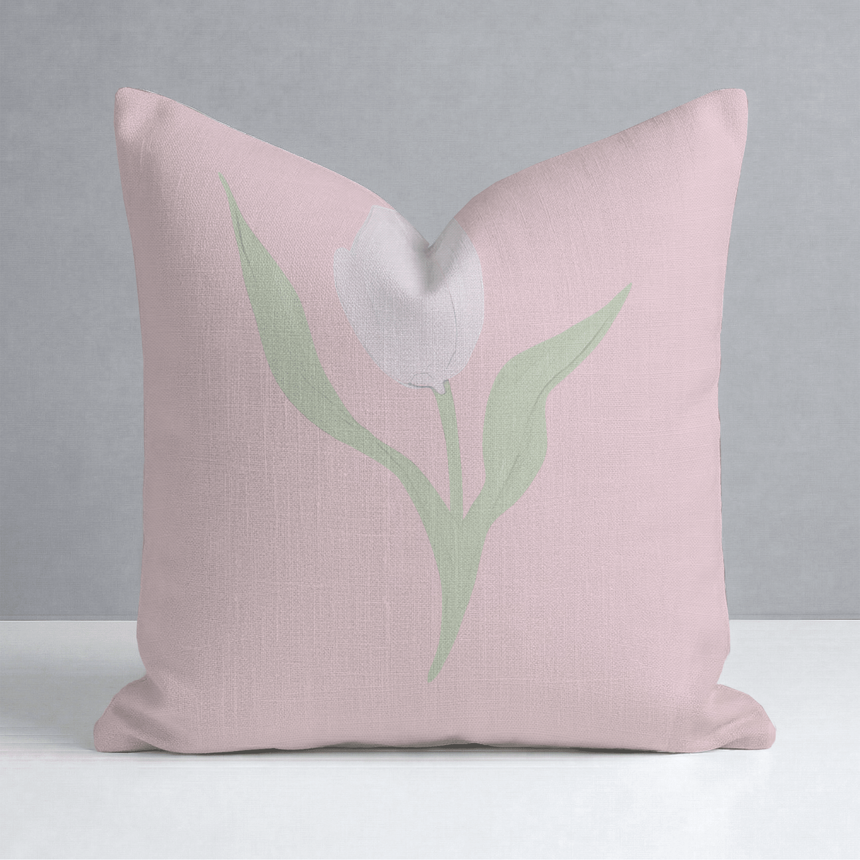 Juliet's Garden Bubble Tulip Throw Pillow - Lemon Park