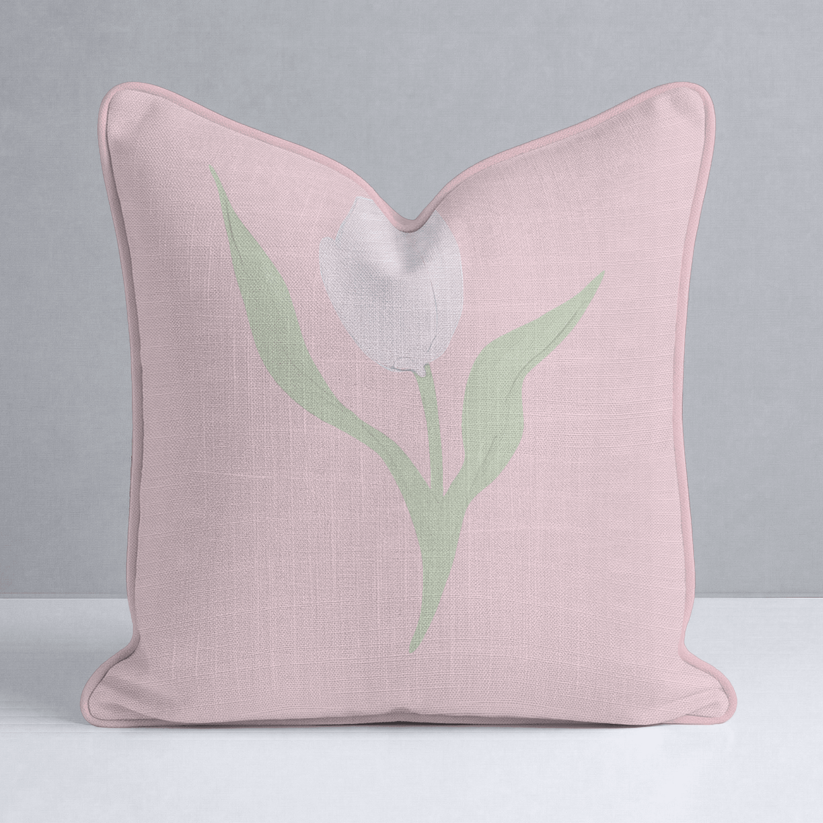 Juliet's Garden Bubble Tulip Throw Pillow - Lemon Park