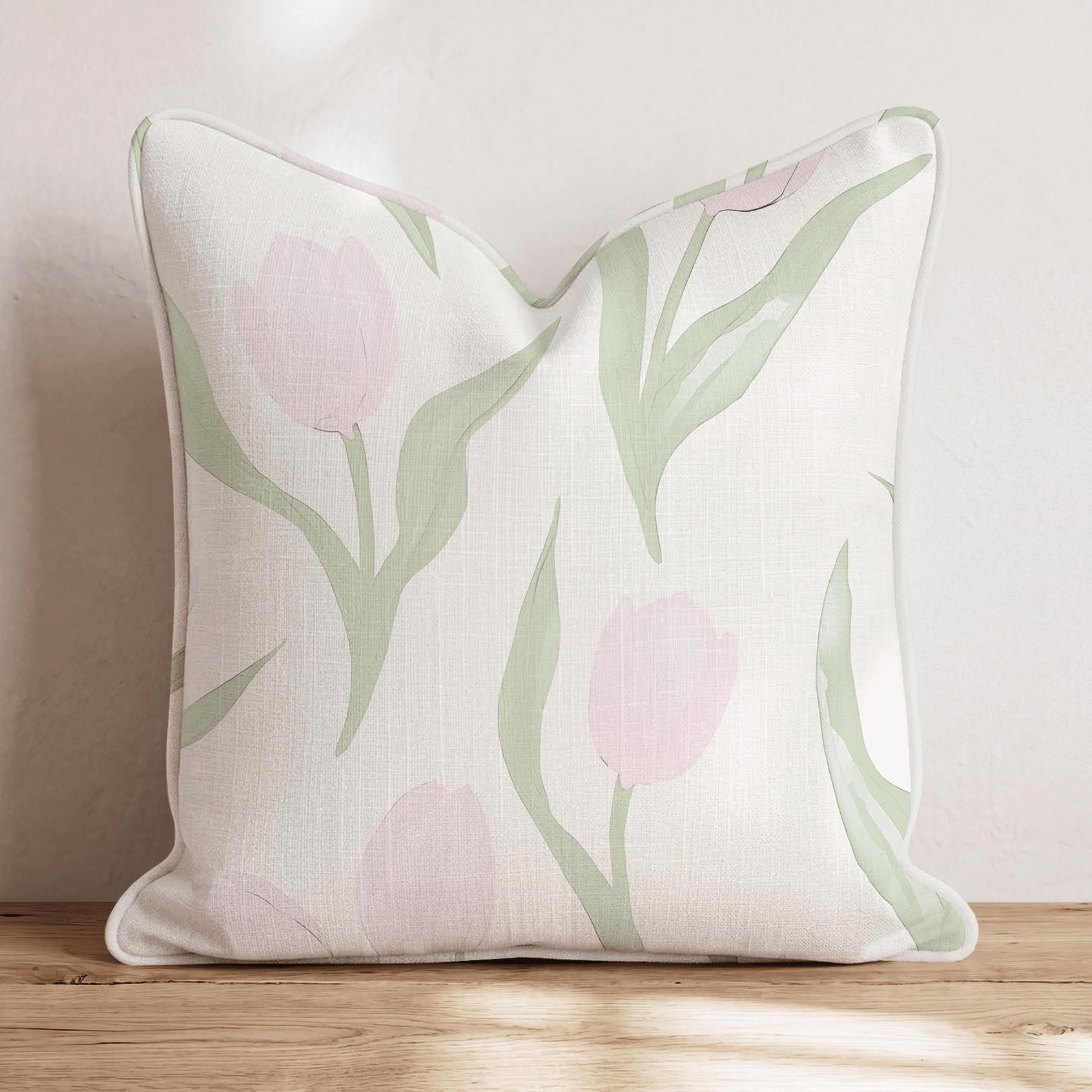 Juliet's Garden Cotton Candy Throw Pillow - Lemon Park