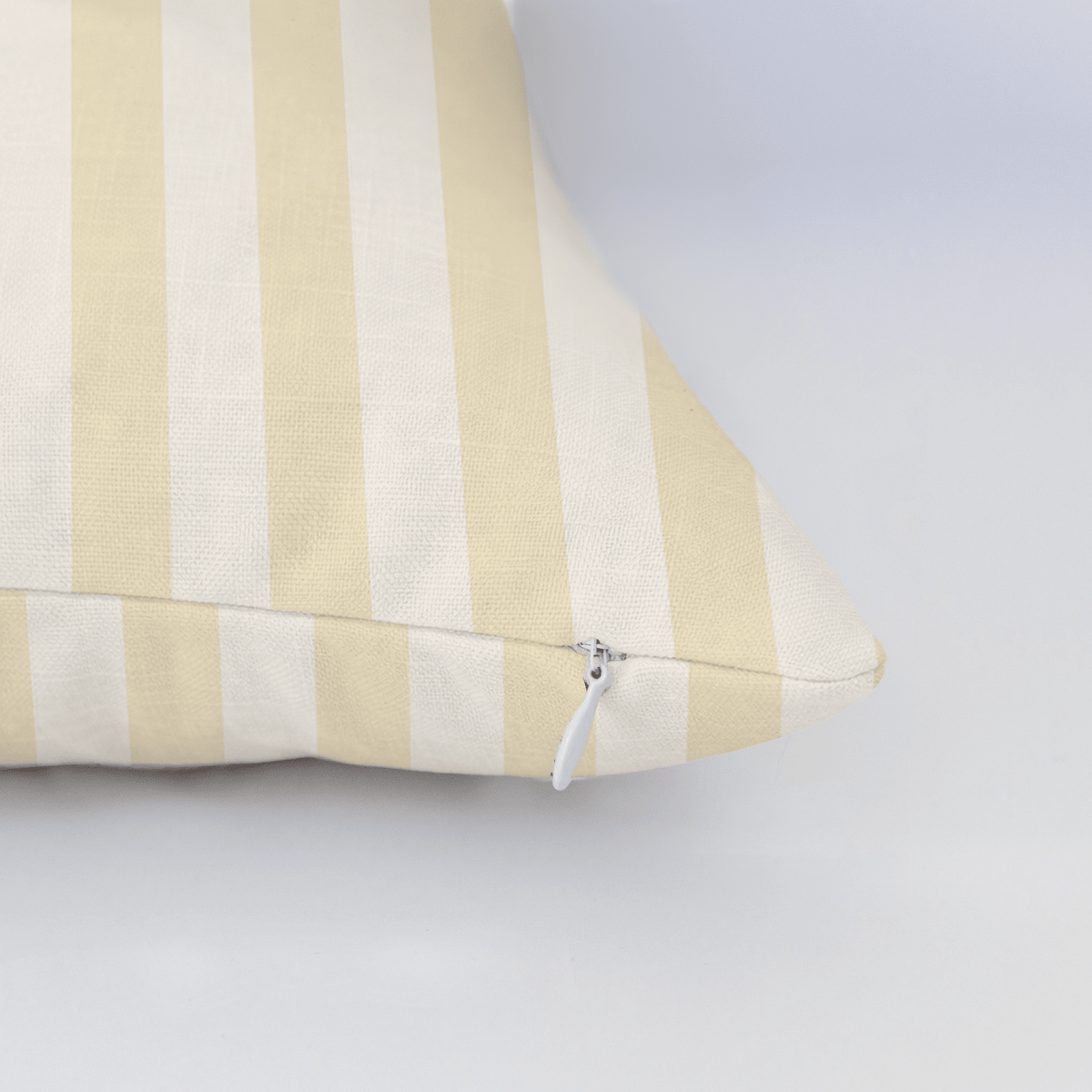 Juliet's Garden Easter Yellow Stripe Throw Pillow - Lemon Park