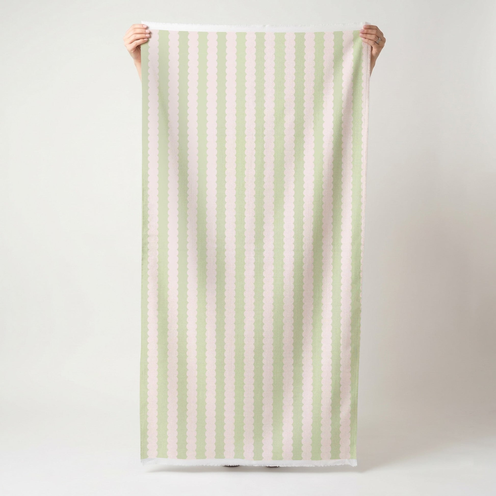 Juliet's Garden Pistachio and Bubble Stripe - Fabric - Lemon Park