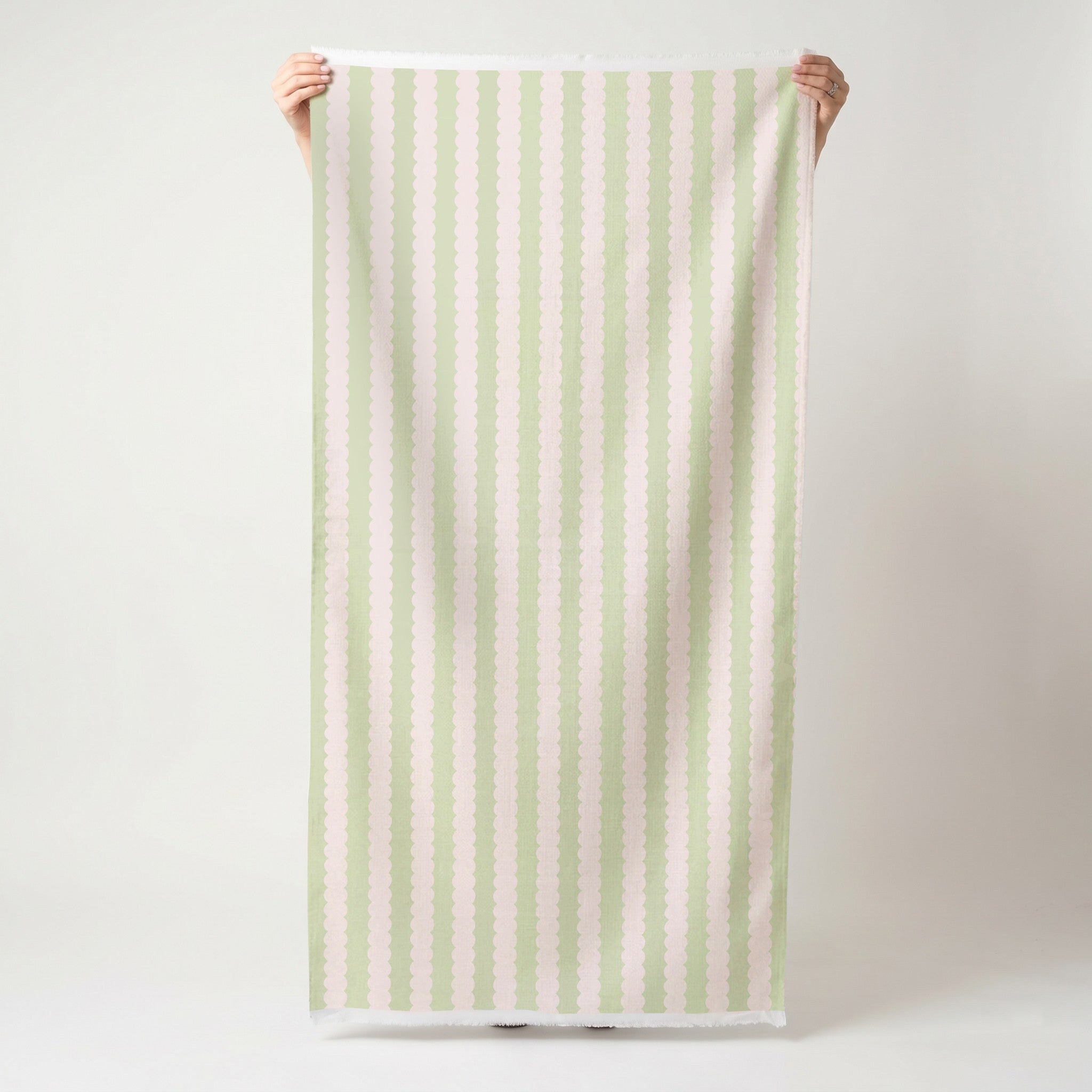 Juliet's Garden Pistachio and Bubble Stripe - Fabric - Lemon Park