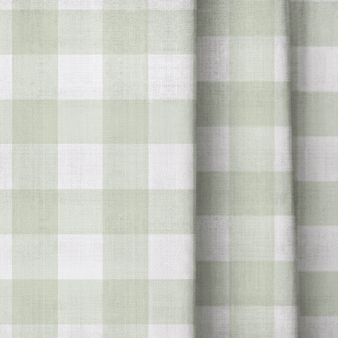 Juliet's Garden Pistachio Gingham - Drapery - Lemon Park