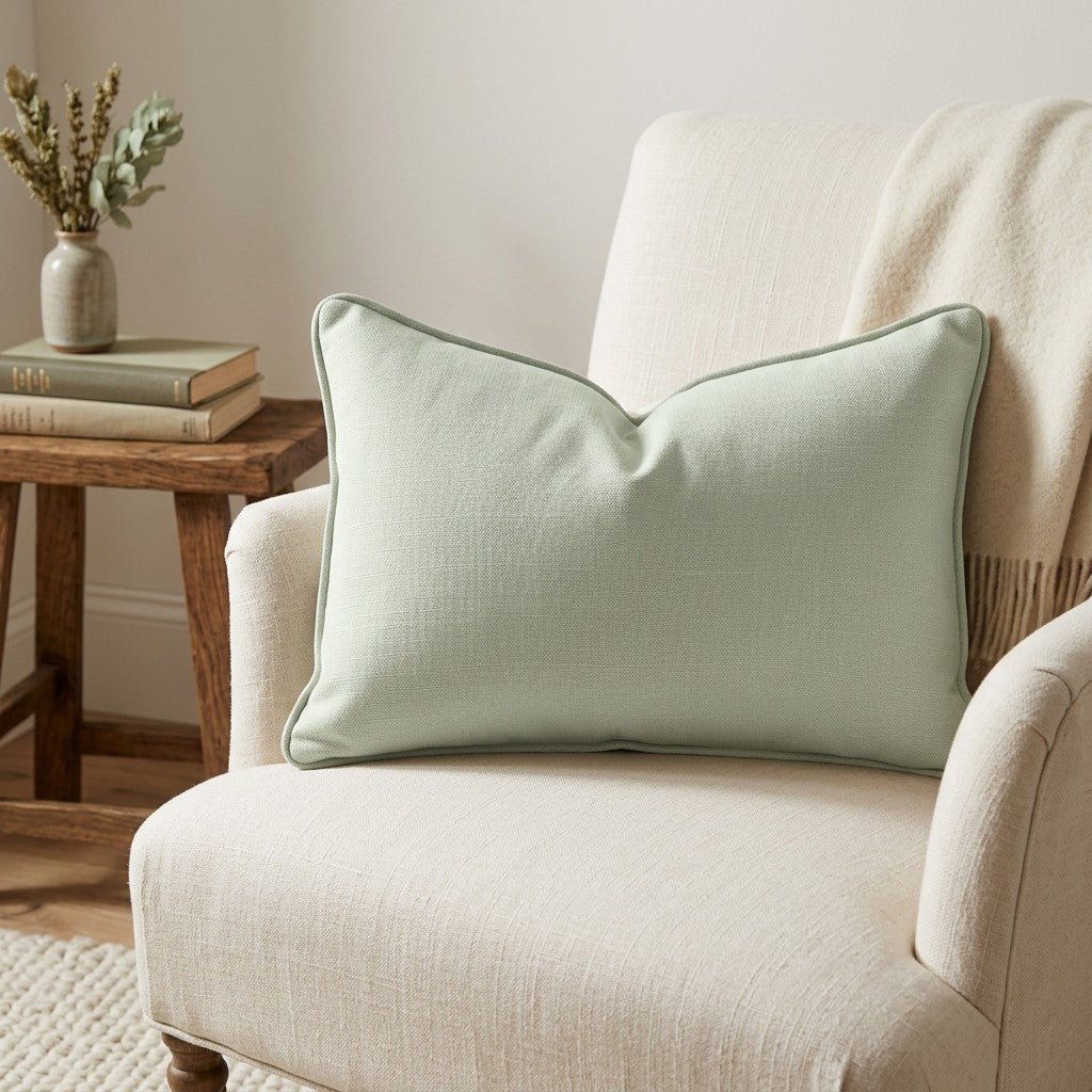 Juliet's Garden Pistachio Throw Pillow - Lemon Park