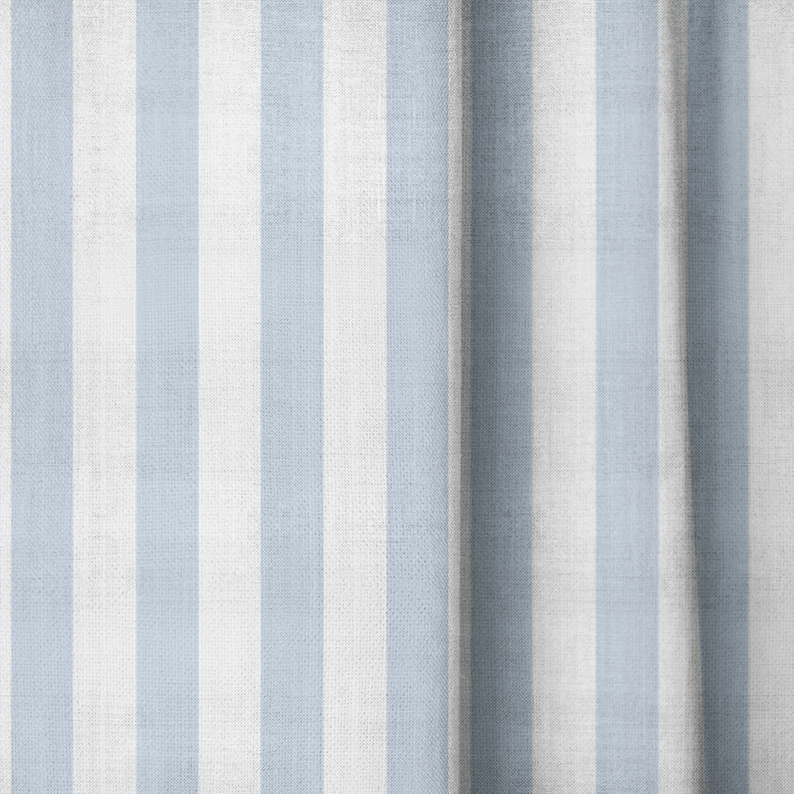 Juliet's Garden Robin Blue Stripe - Drapery - Lemon Park