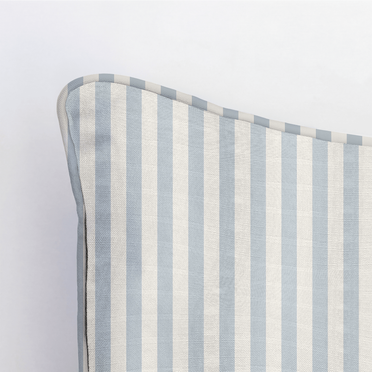 Juliet's Garden Robin Blue Stripe Throw Pillow - Lemon Park