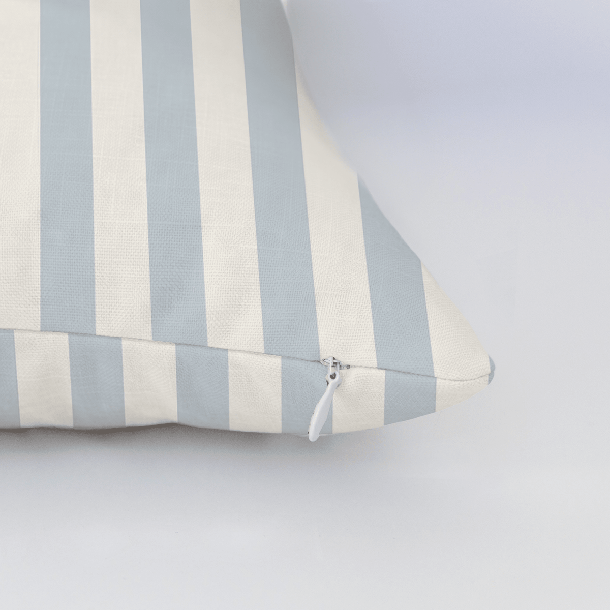 Juliet's Garden Robin Blue Stripe Throw Pillow - Lemon Park