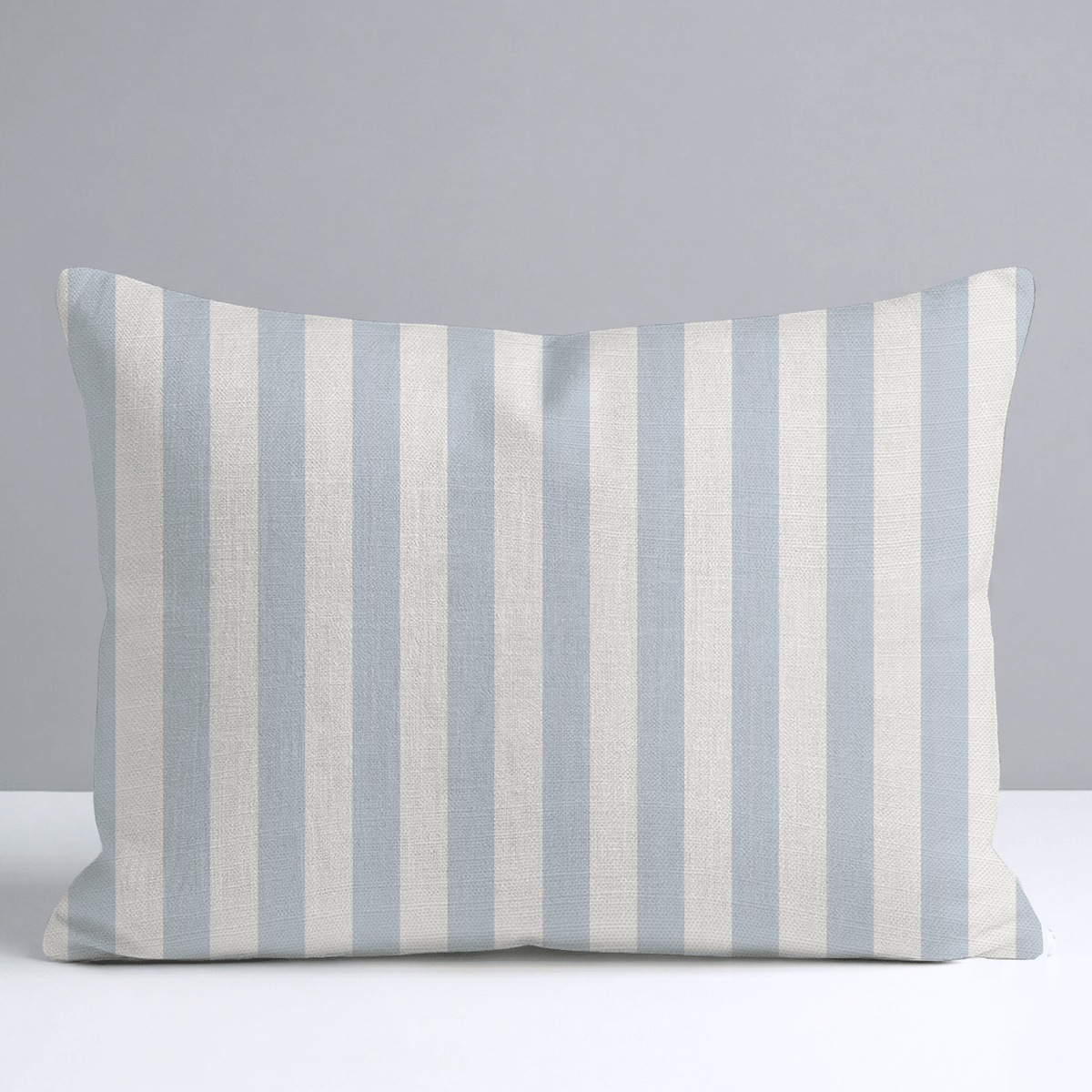 Juliet's Garden Robin Blue Stripe Throw Pillow - Lemon Park