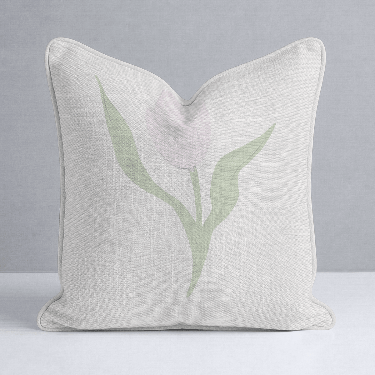 Juliet's Garden Sand Tulip Throw Pillow - Lemon Park