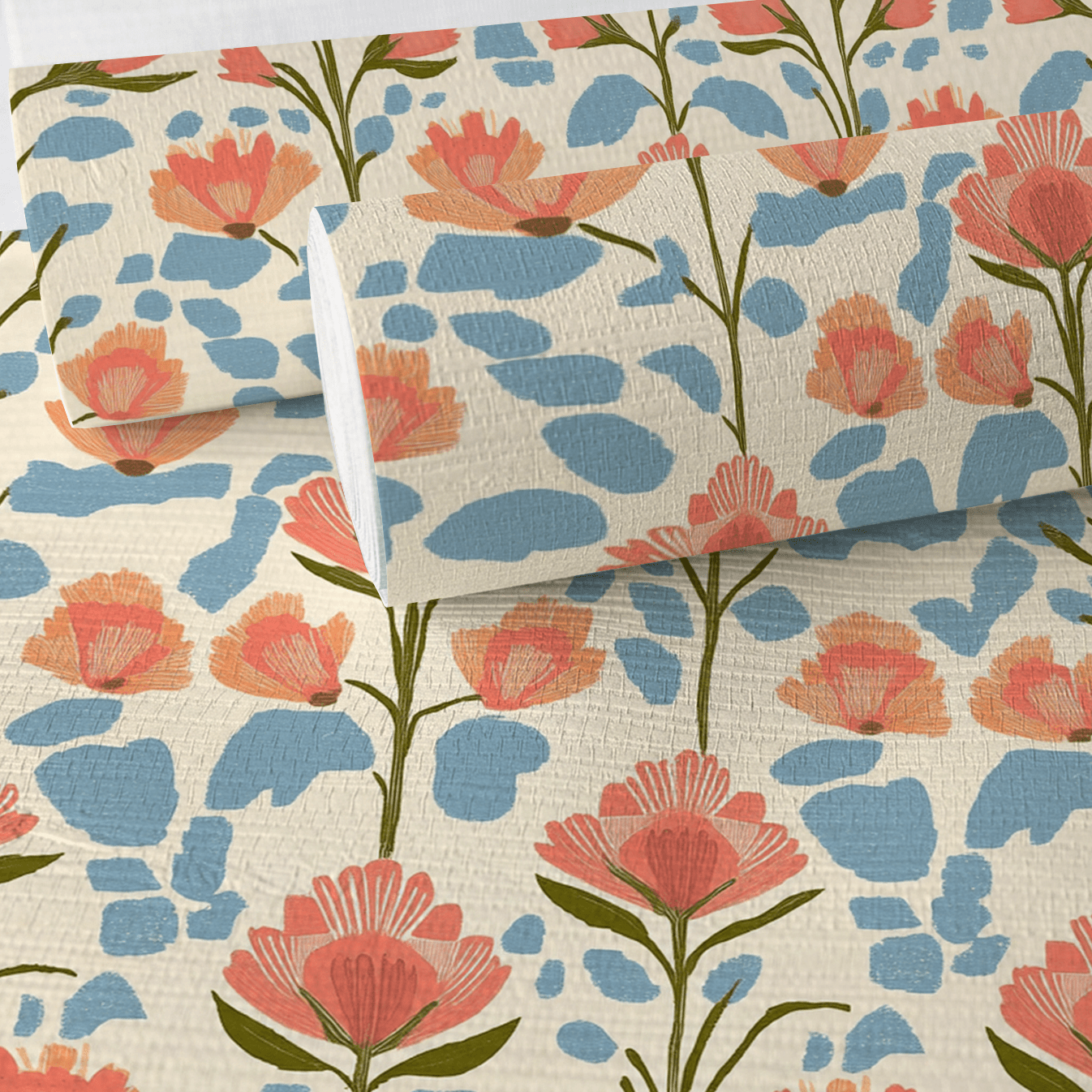 June In Bloom Faux Grasscloth Wallpaper - Lemon Park