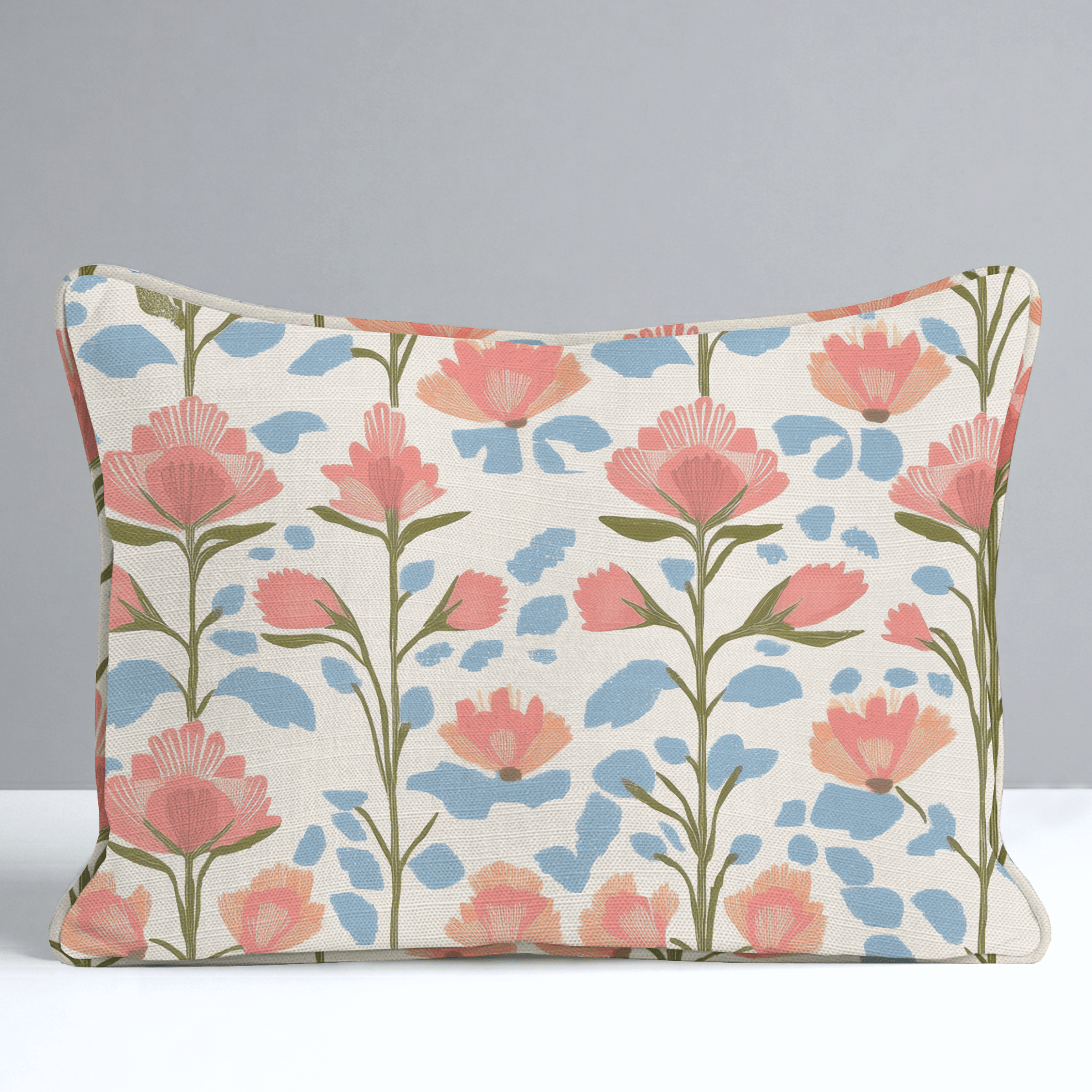 June In Bloom Throw Pillow - Lemon Park