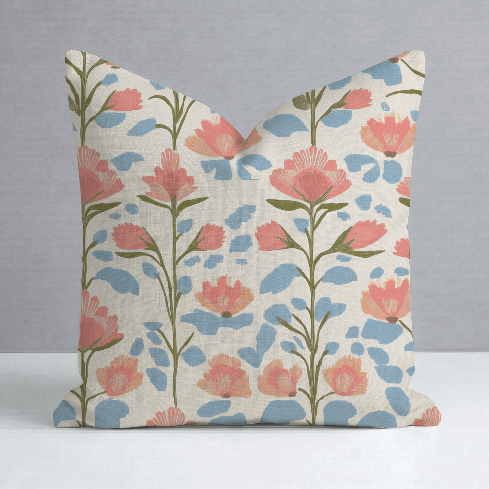 June In Bloom Throw Pillow - Lemon Park