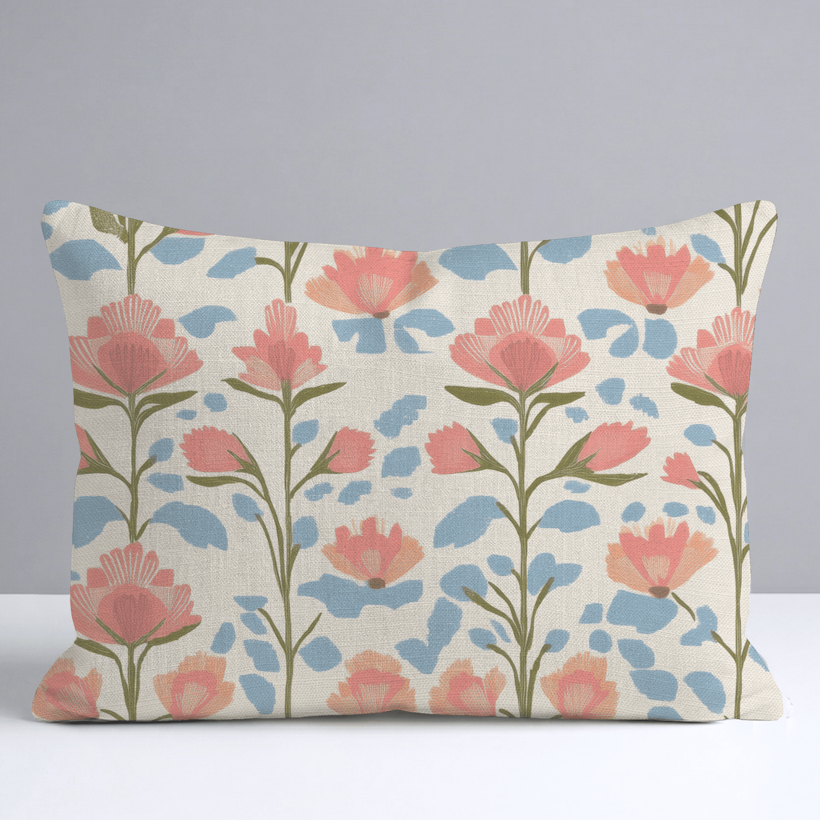 June In Bloom Throw Pillow - Lemon Park