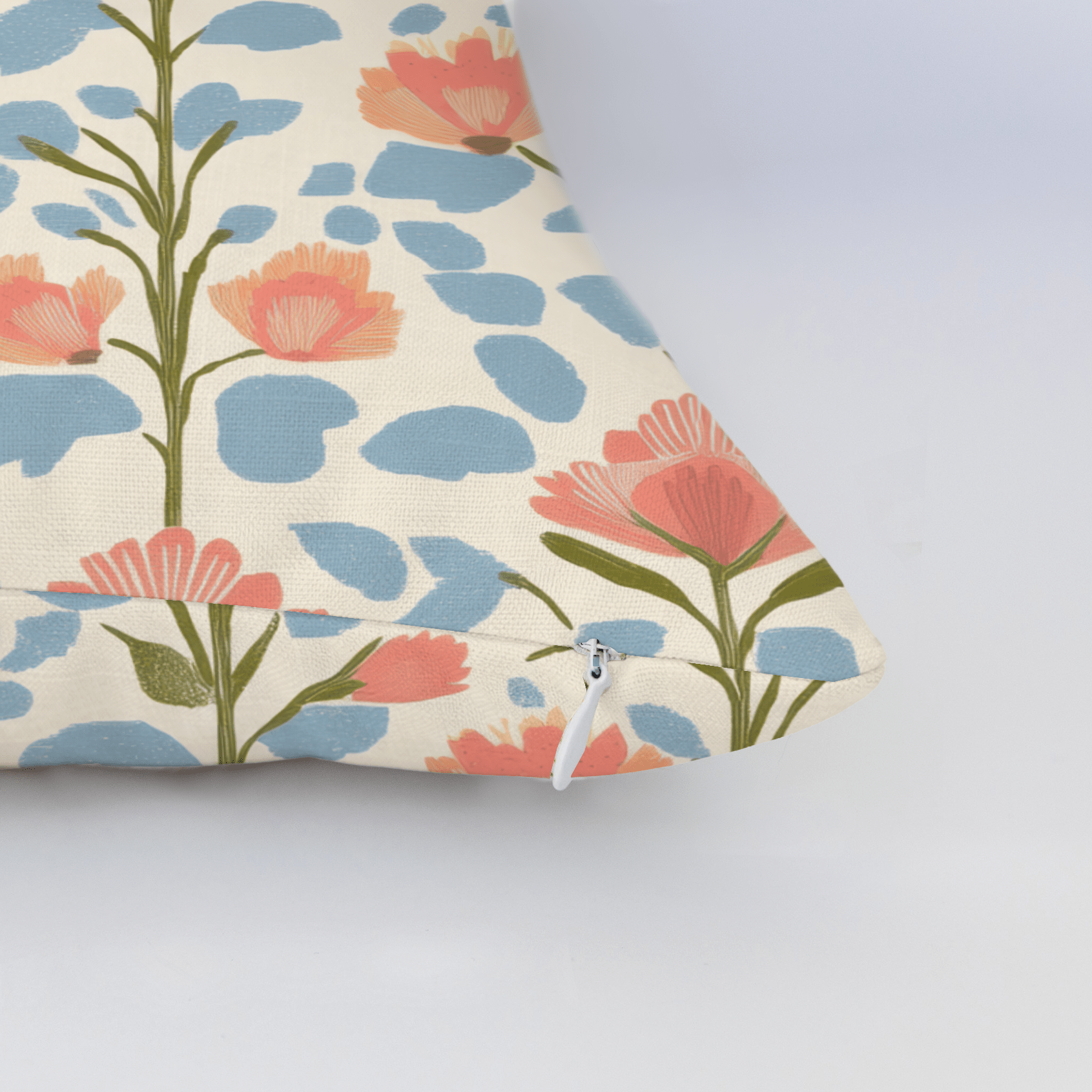 June In Bloom Throw Pillow - Lemon Park