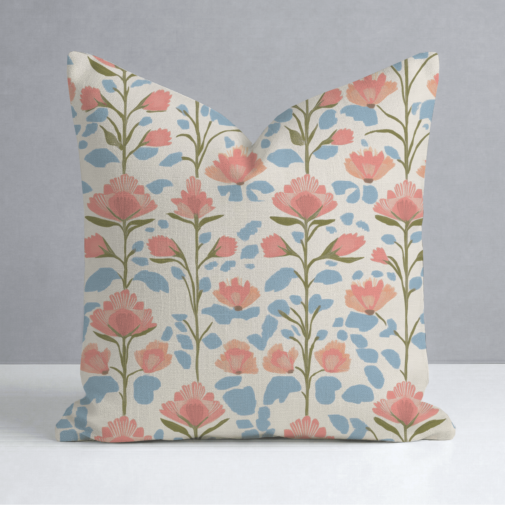 June In Bloom Throw Pillow - Lemon Park