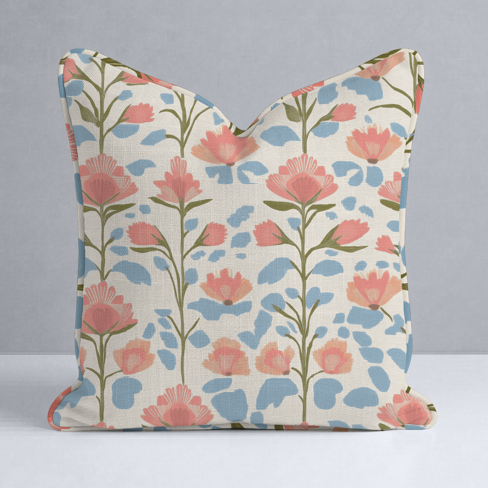 June In Bloom Throw Pillow - Lemon Park