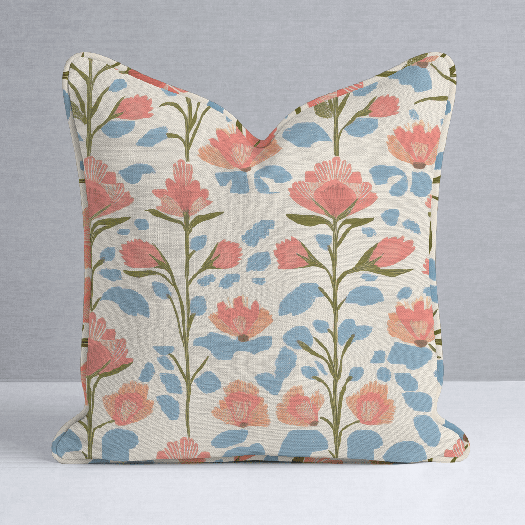 June In Bloom Throw Pillow - Lemon Park