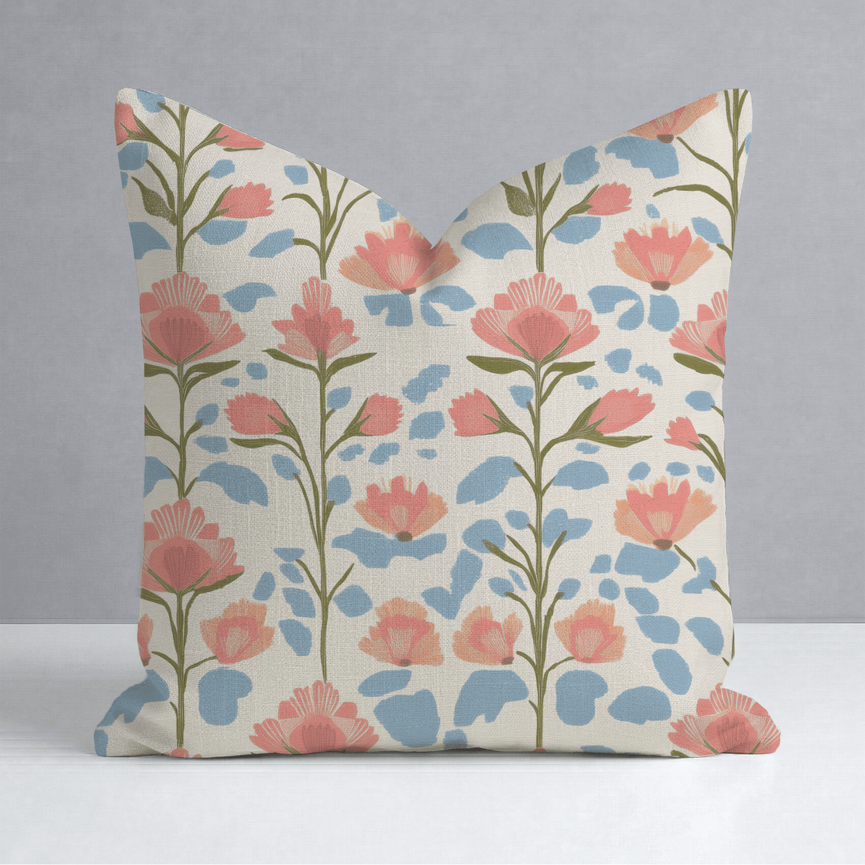 June In Bloom Throw Pillow - Lemon Park