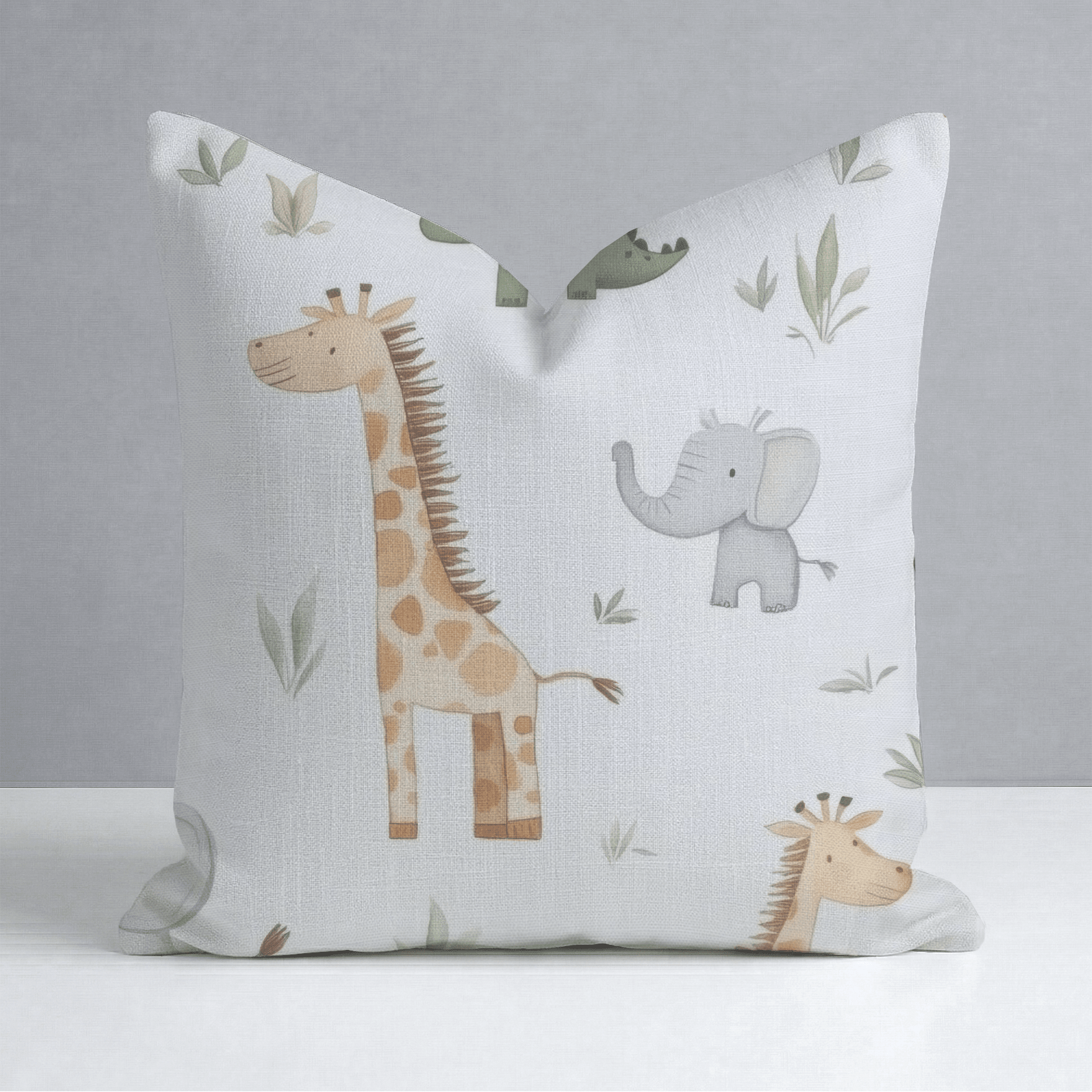 Jungle Friends Throw Pillow - Lemon Park