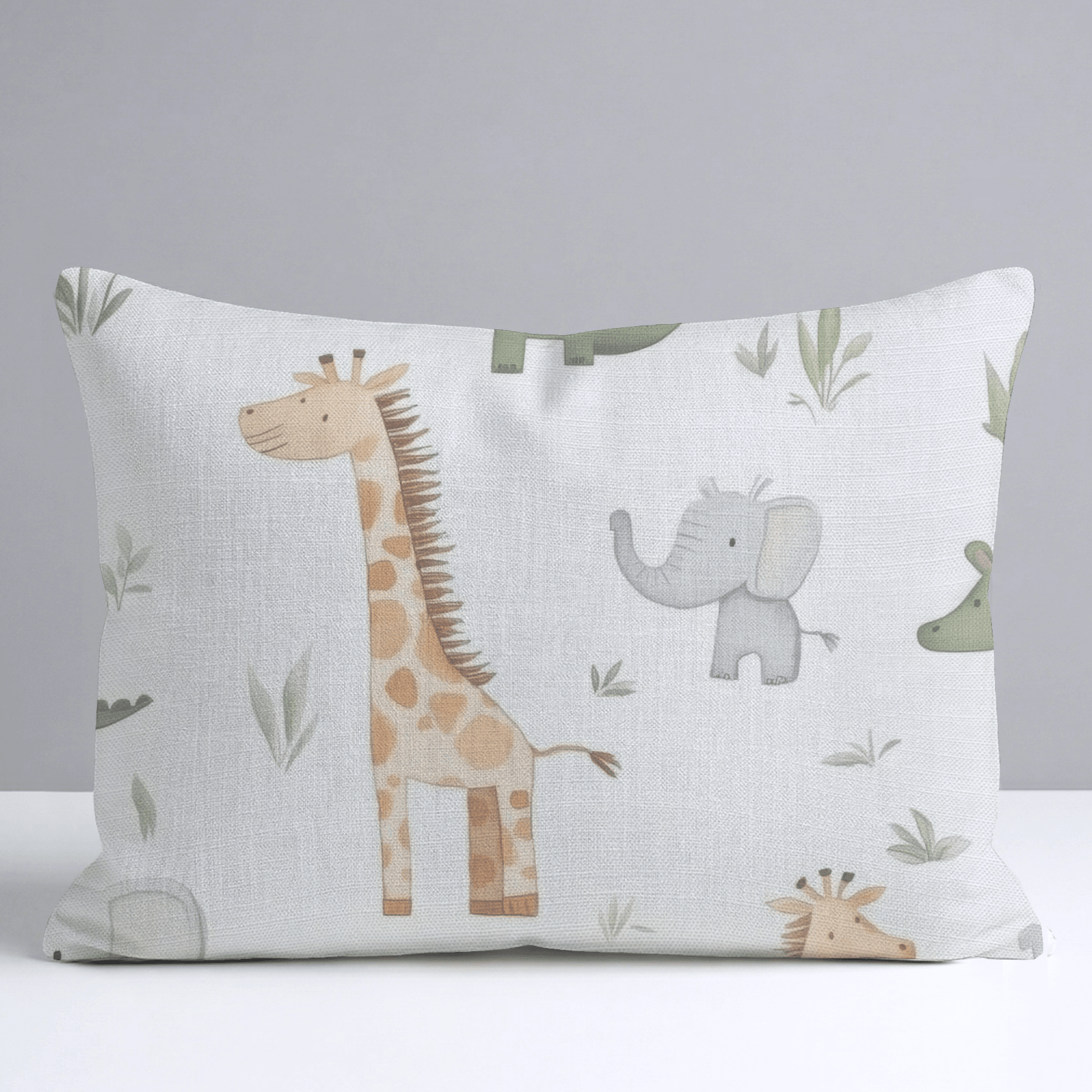 Jungle Friends Throw Pillow - Lemon Park