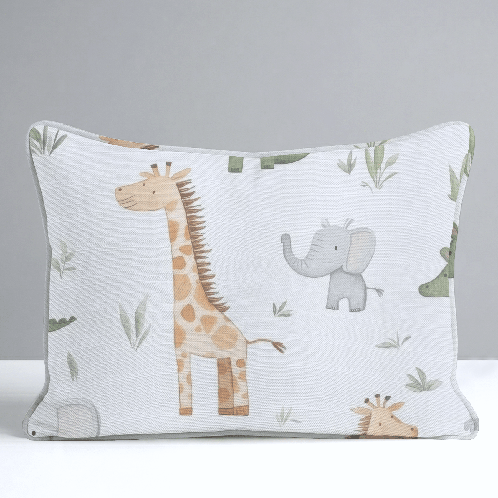 Jungle Friends Throw Pillow - Lemon Park