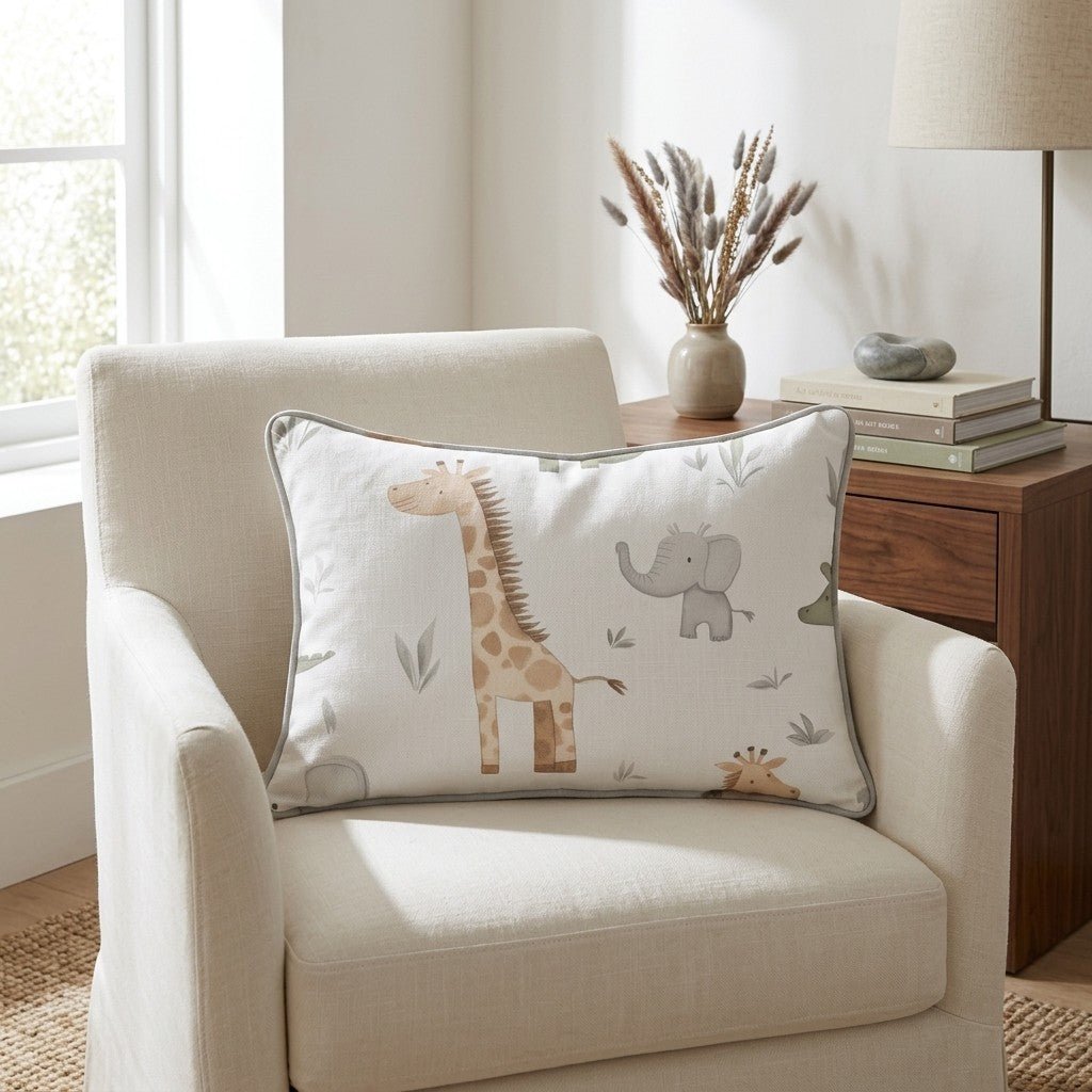 Jungle Friends Throw Pillow - Lemon Park
