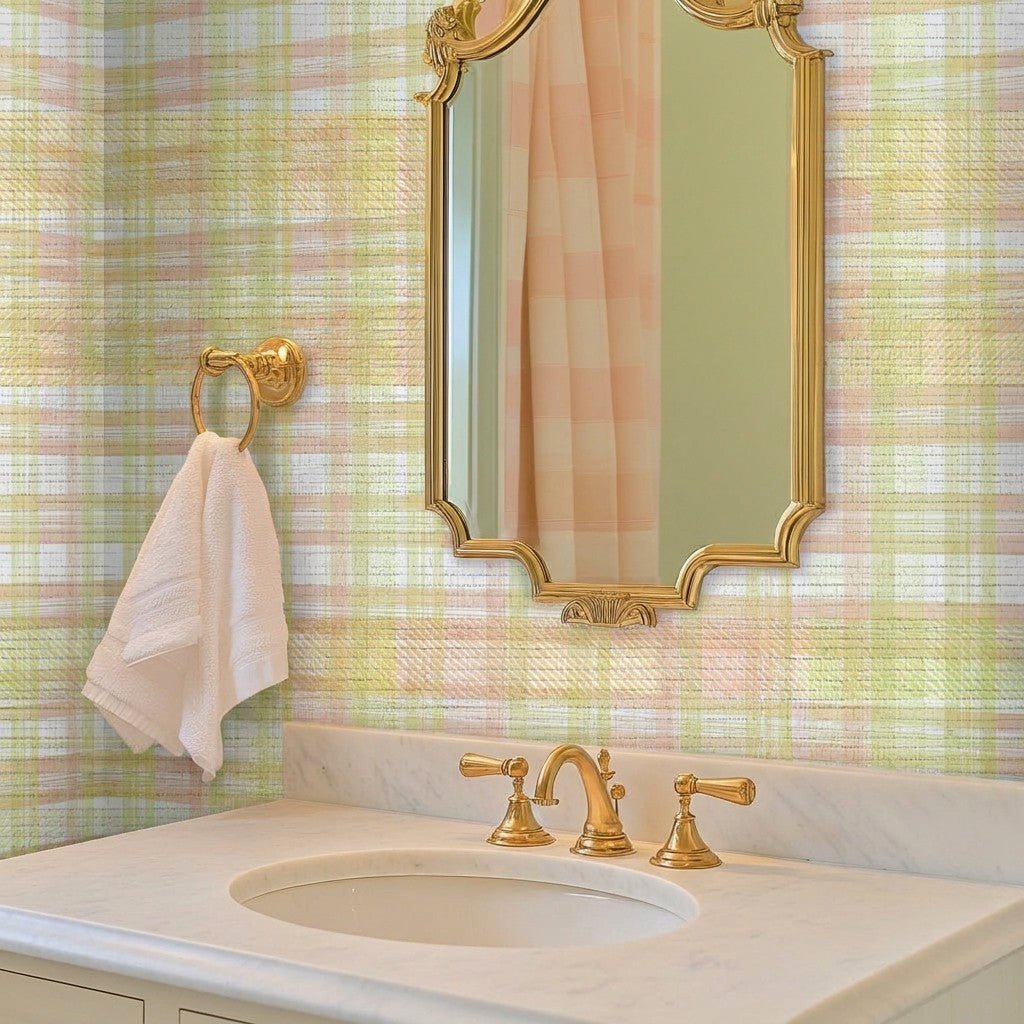 Juno Faux Grasscloth Wallpaper - Lemon Park