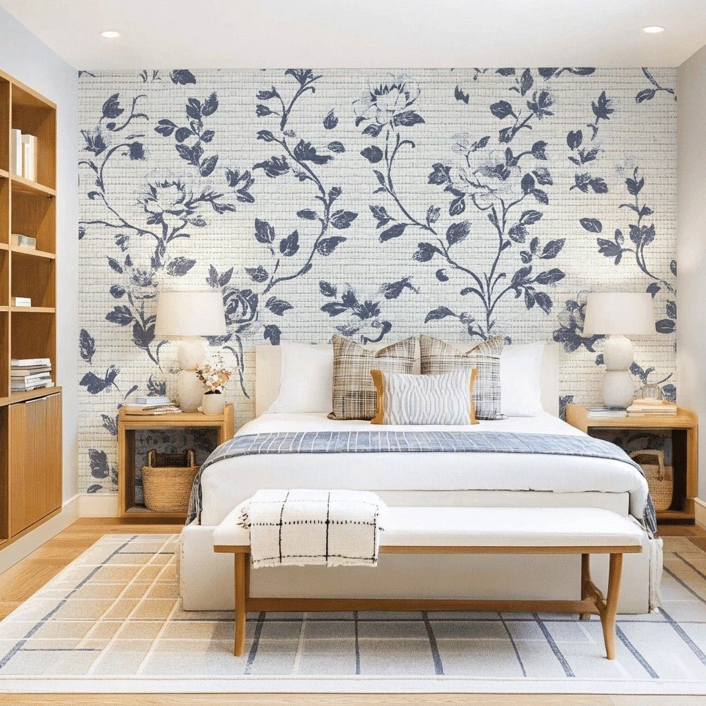 Katie Liz Faux Grasscloth Wallpaper - Lemon Park