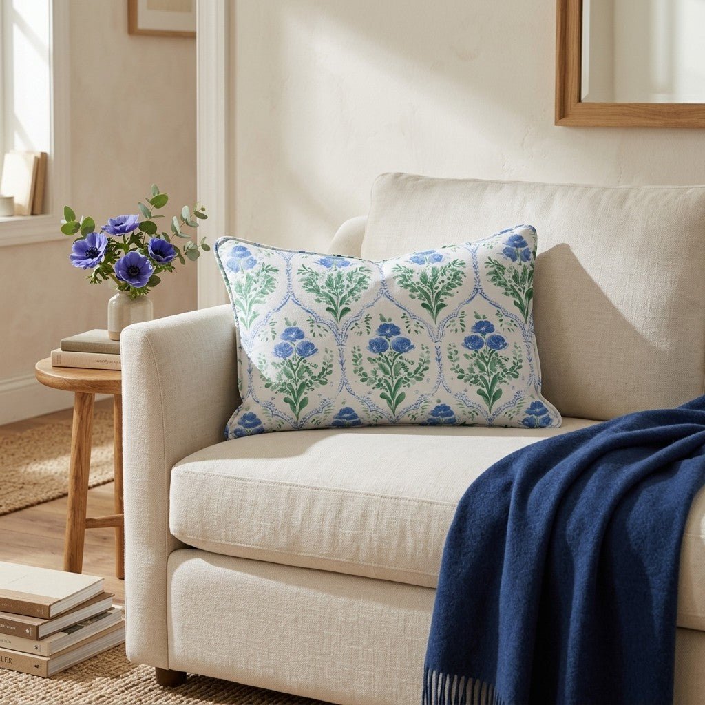 Keepsake Garden Throw Pillow - Lemon Park