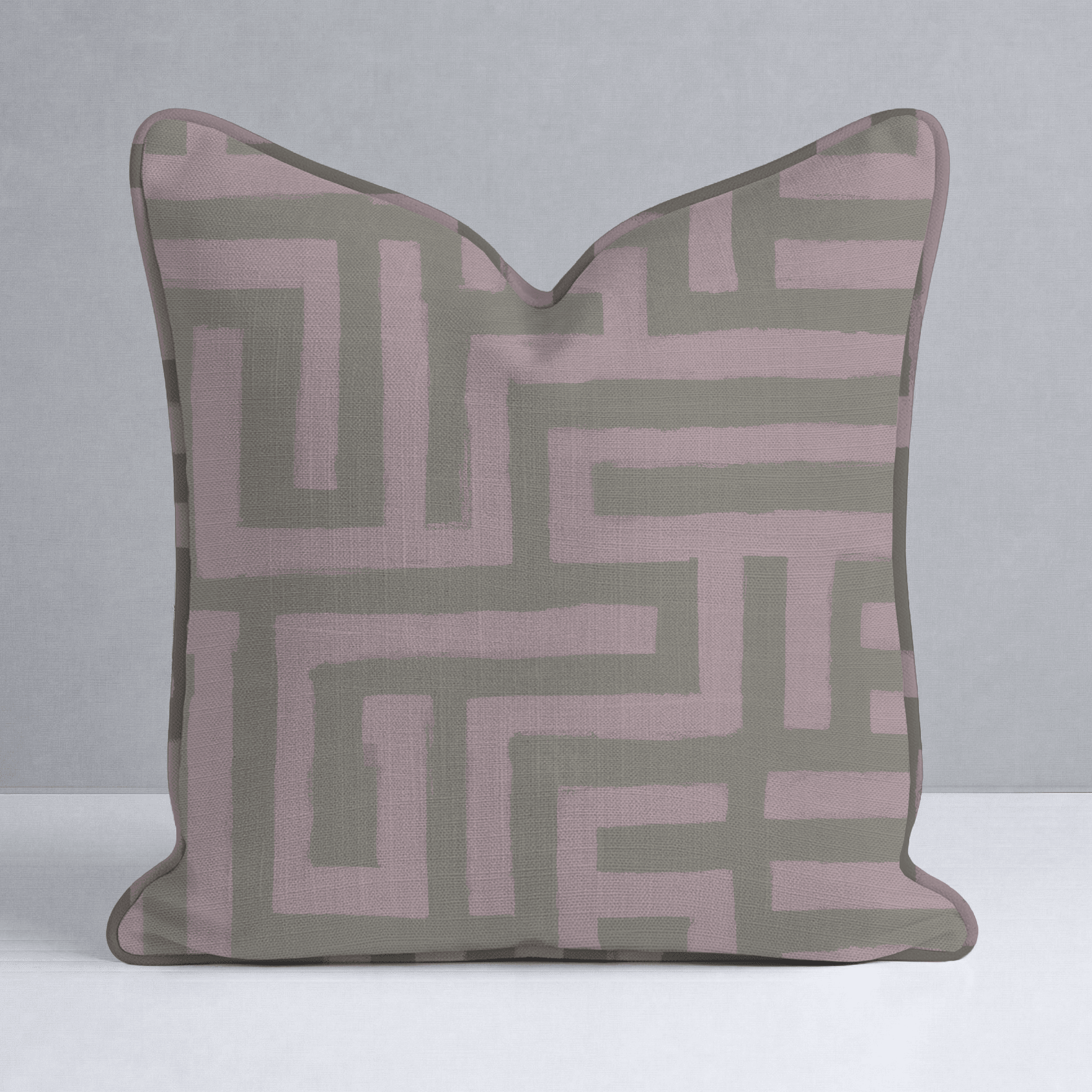 Kensington Maze Throw Pillow - Lemon Park