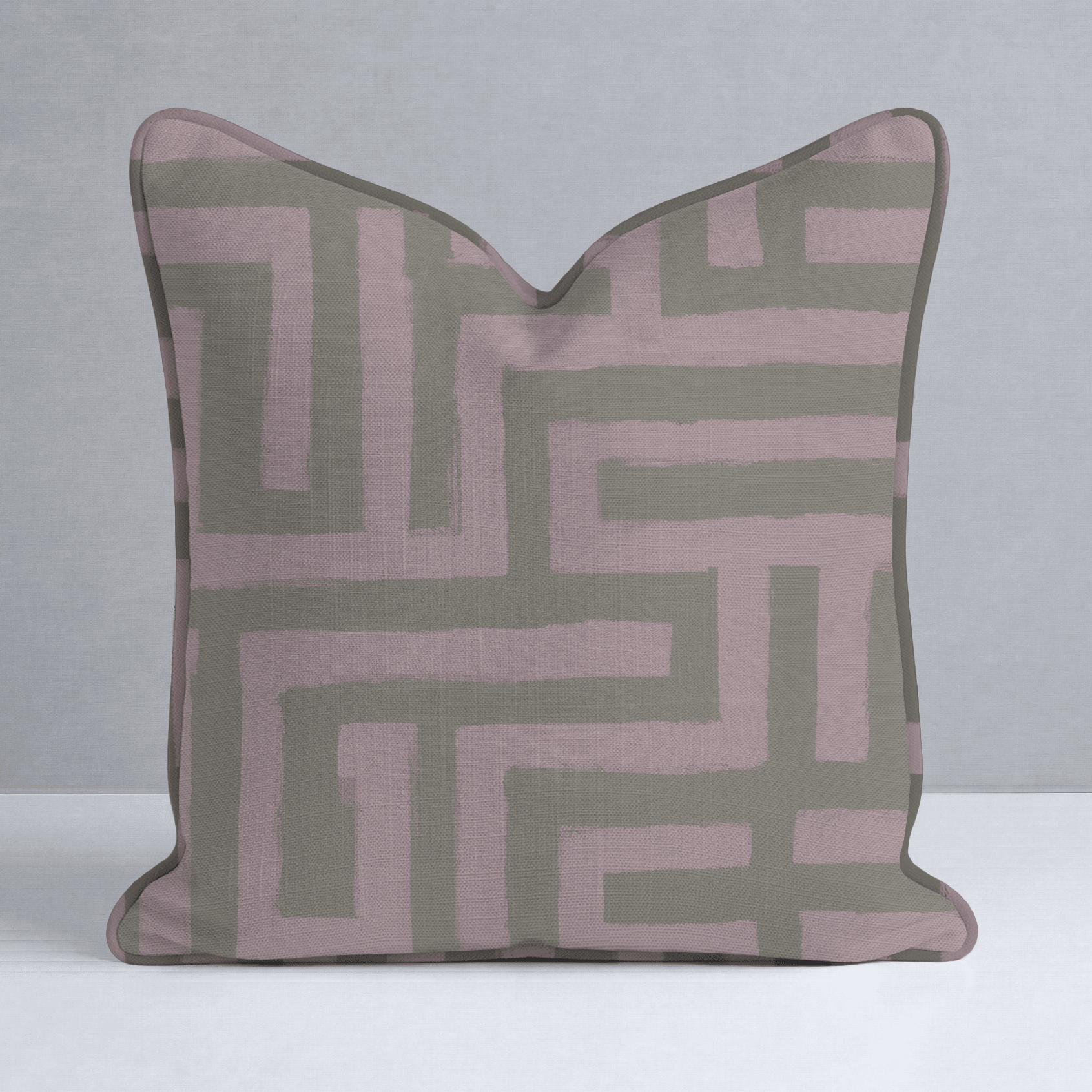 Kensington Maze Throw Pillow - Lemon Park