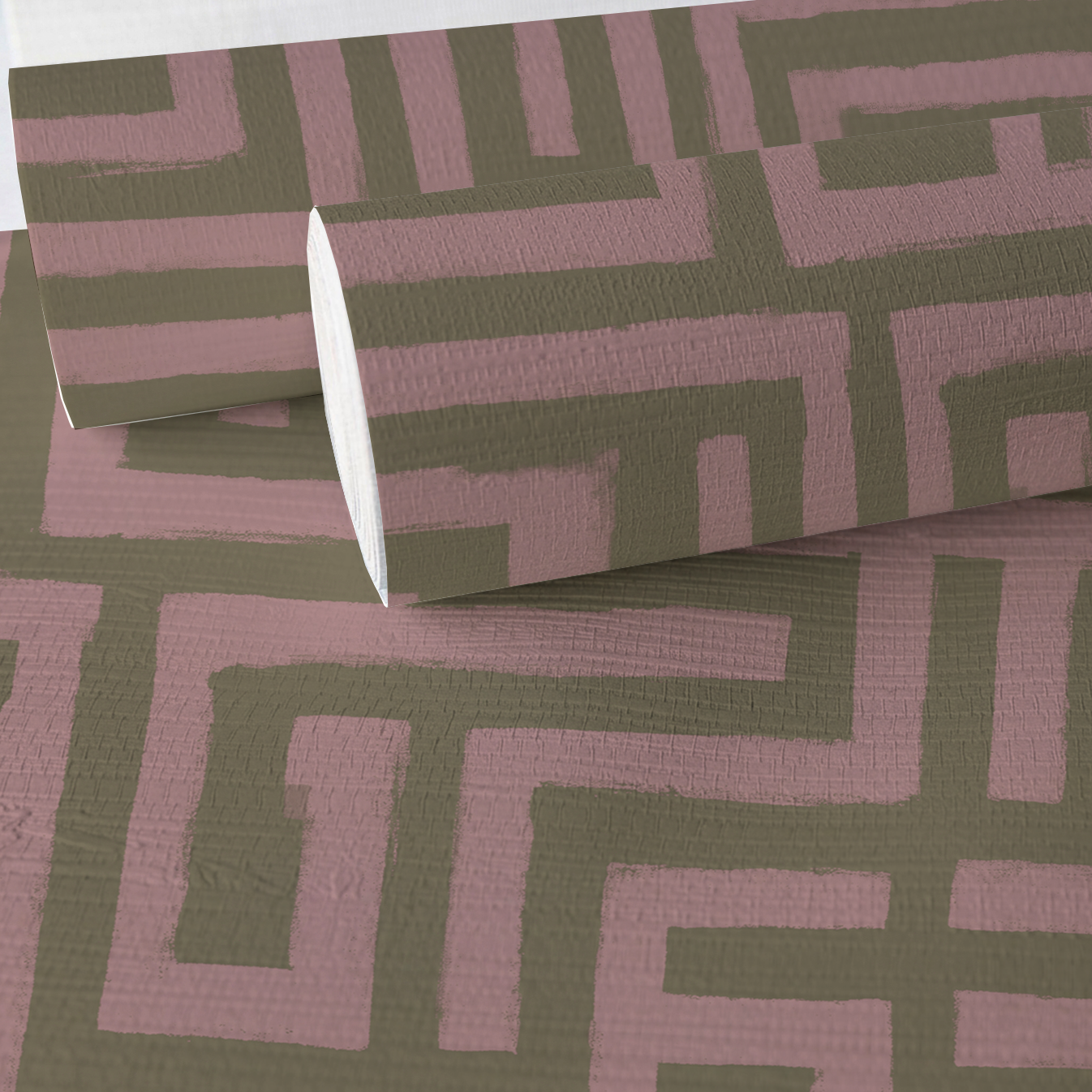 Kensington Maze Faux Grasscloth Wallpaper