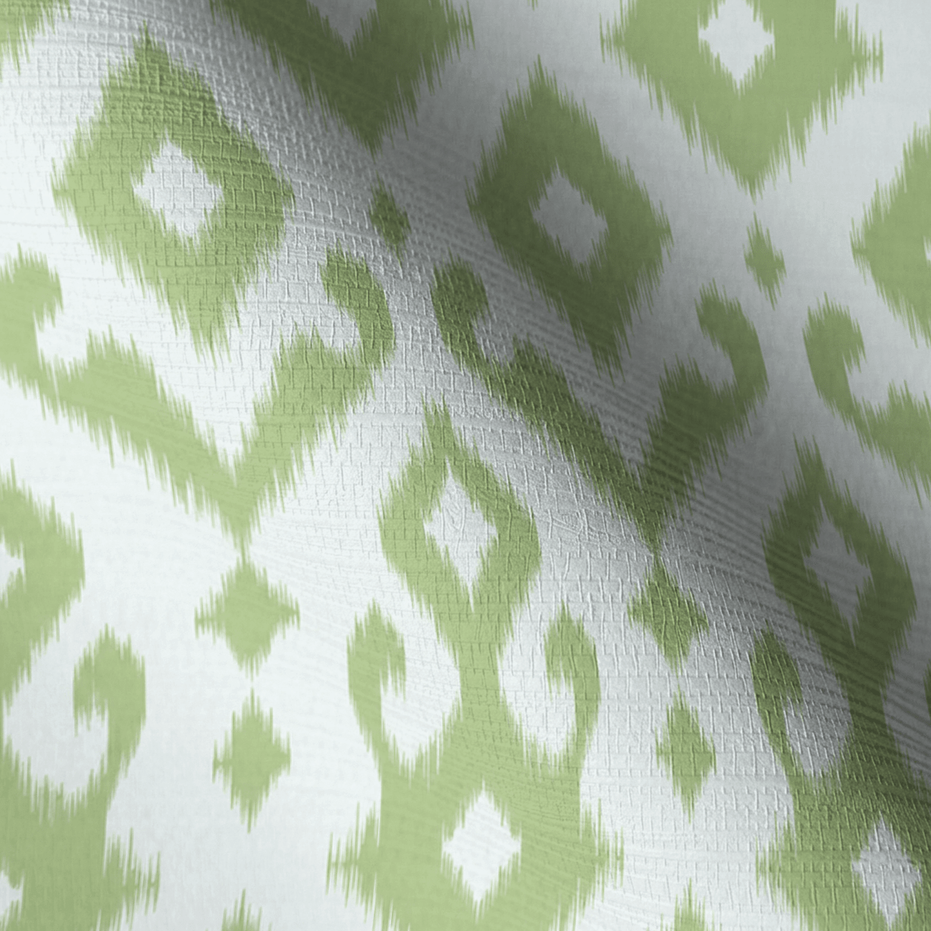 Key Lime Celadon Ikat Faux Grasscloth Wallpaper - Lemon Park