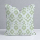 Key Lime Celadon Ikat Throw Pillow - Lemon Park
