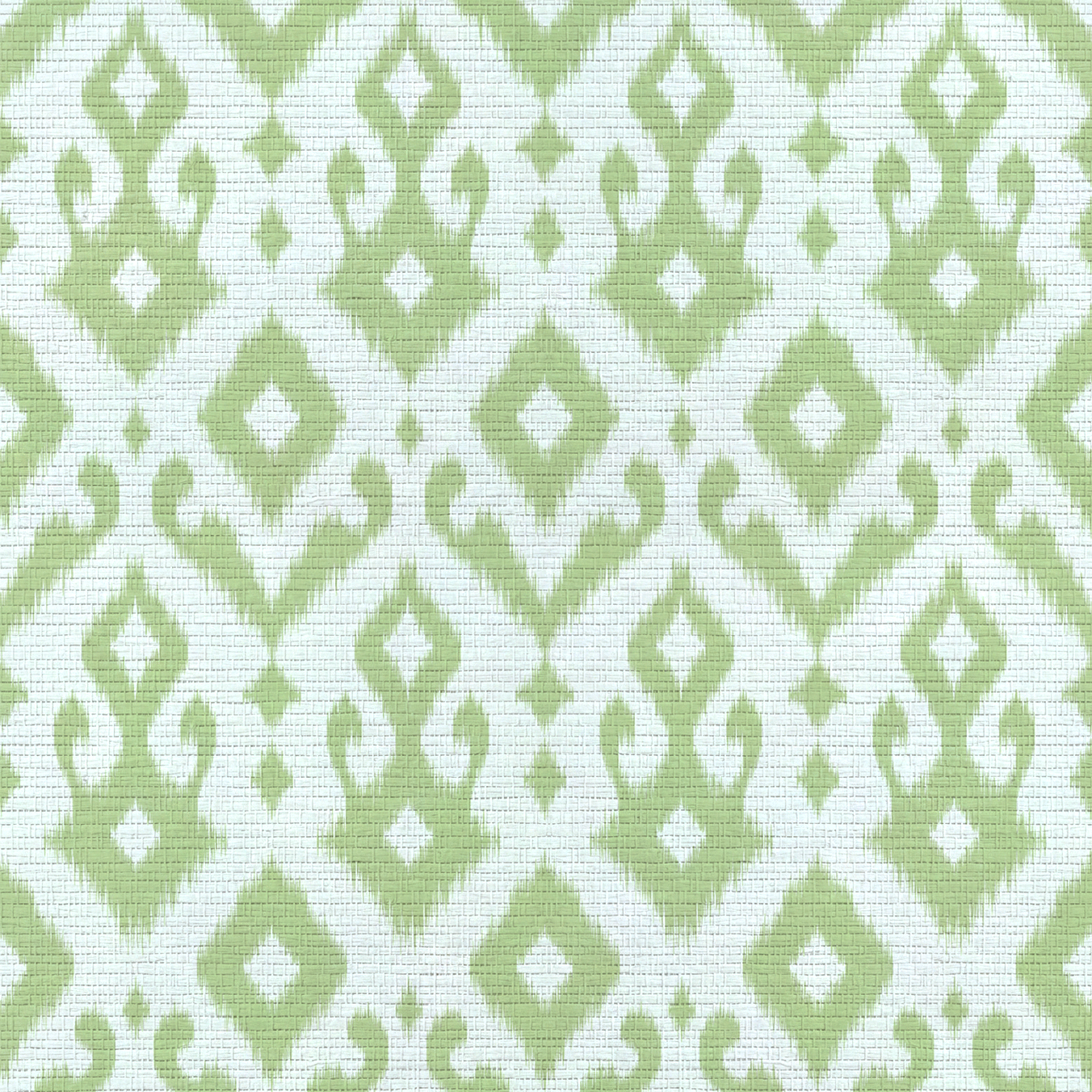 Key Lime Celadon Ikat Faux Grasscloth Wallpaper