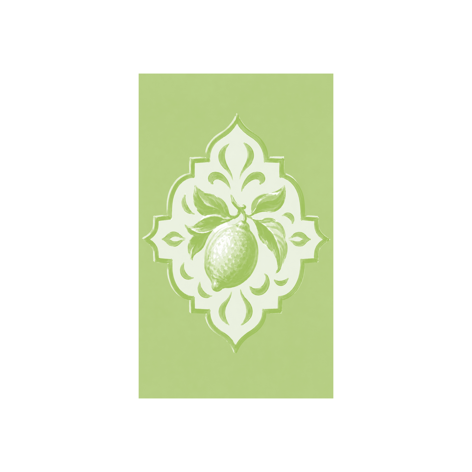 Key Lime Celadon Mosaic Study - Tapestry - Lemon Park