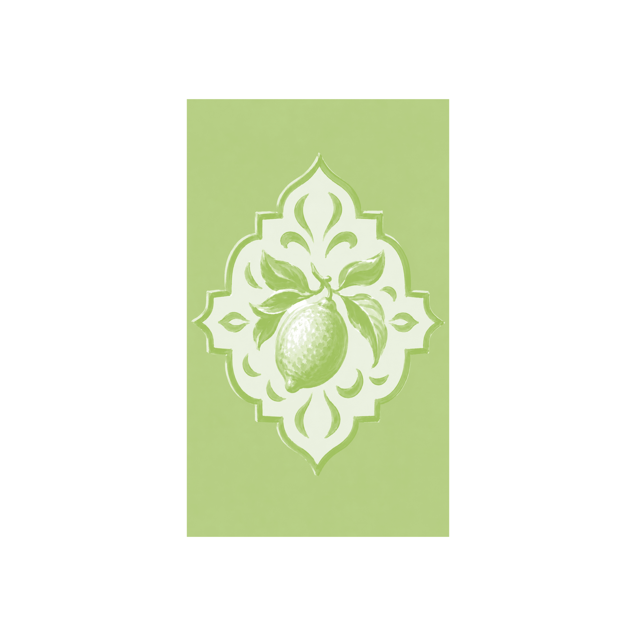 Key Lime Celadon Mosaic Study - Tapestry - Lemon Park