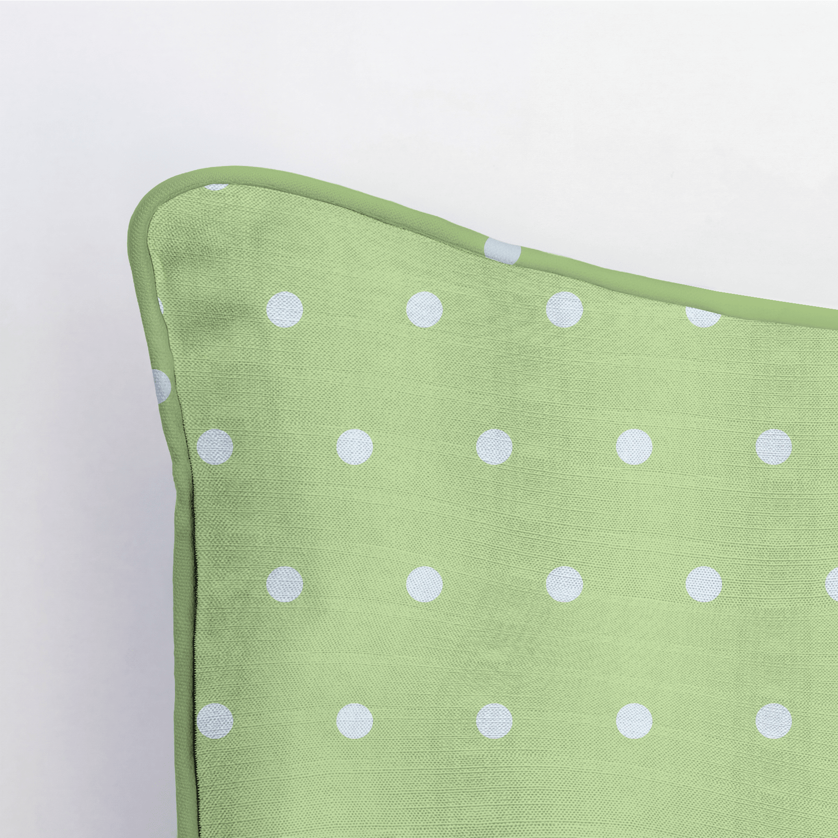 Key Lime Celadon Polka Dot Throw Pillow - Lemon Park