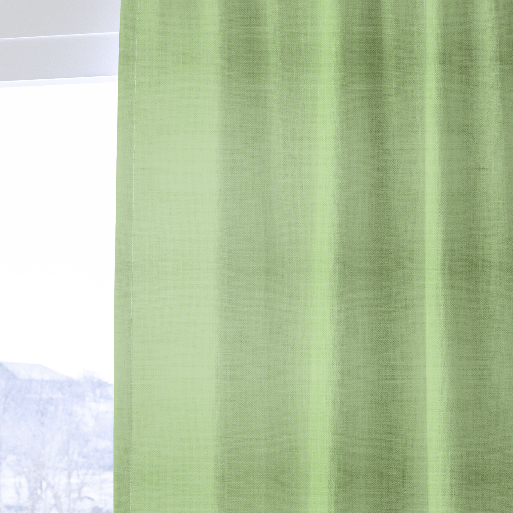 Key Lime Celadon Solid - Drapery - Lemon Park