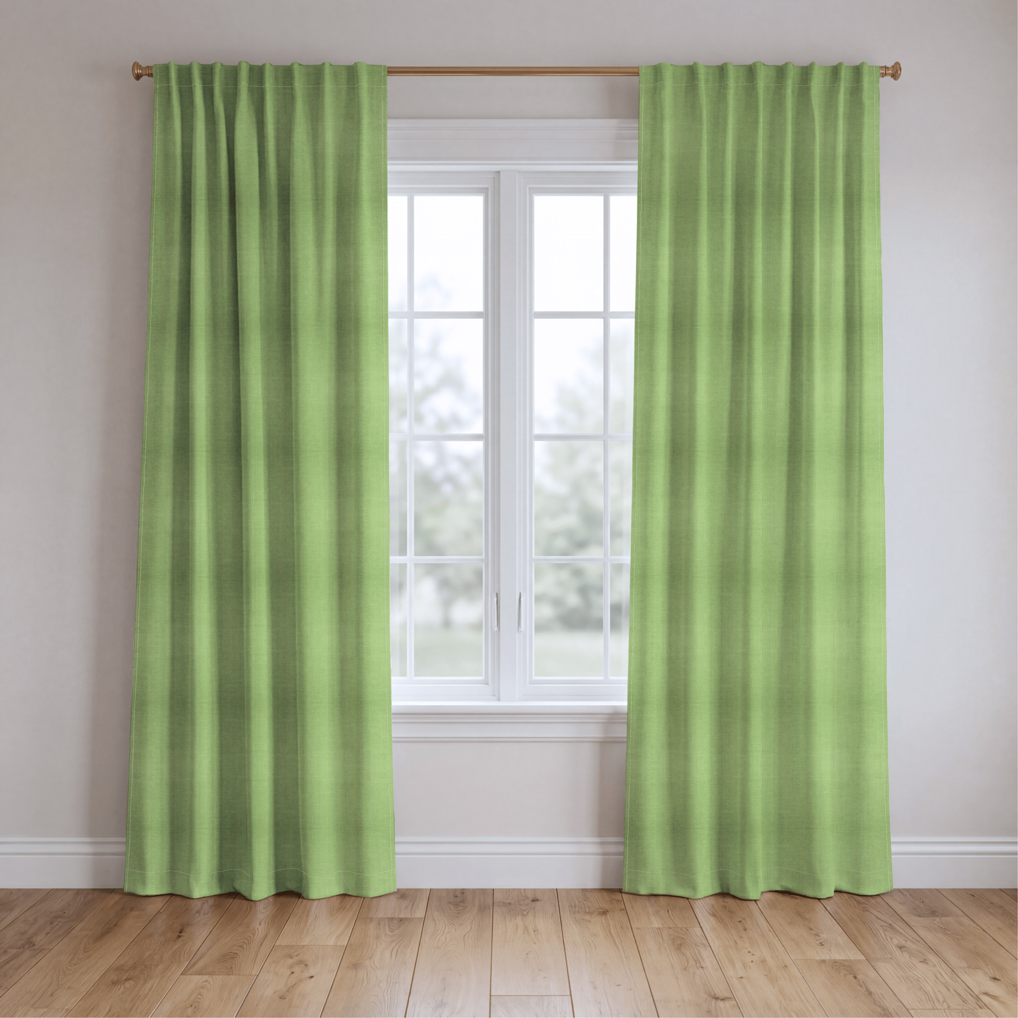 Key Lime Celadon Solid - Drapery - Lemon Park