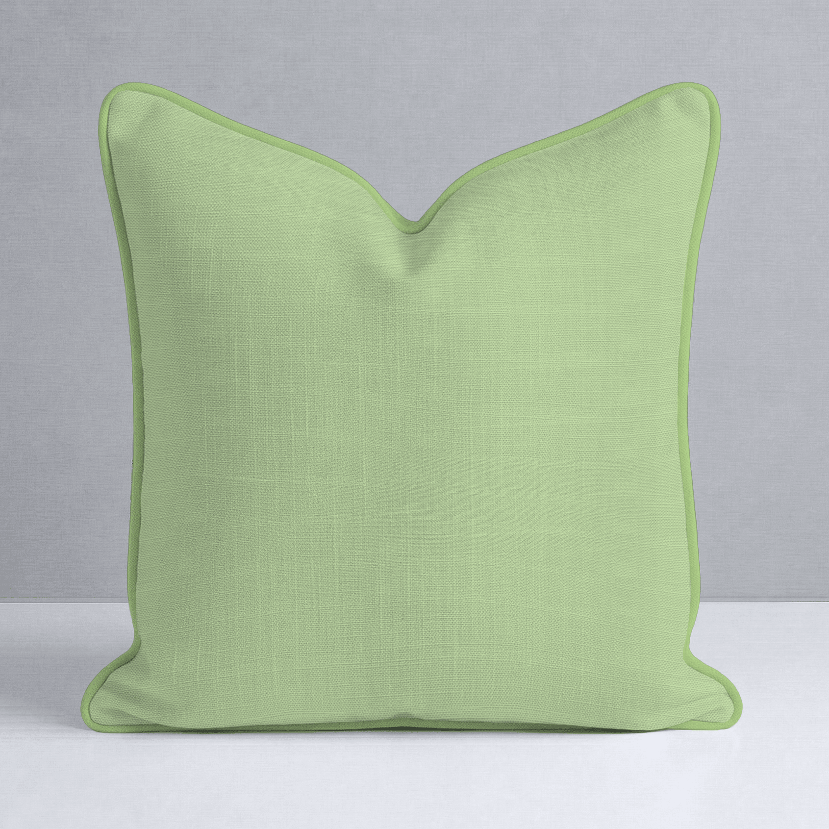 Key Lime Celadon Solid Throw Pillow - Lemon Park