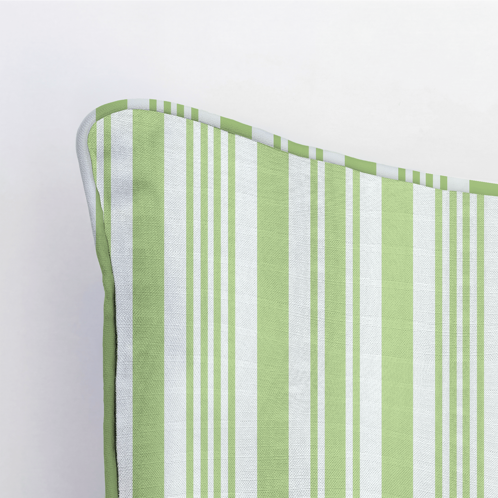 Key Lime Celadon Stripes Throw Pillow - Lemon Park